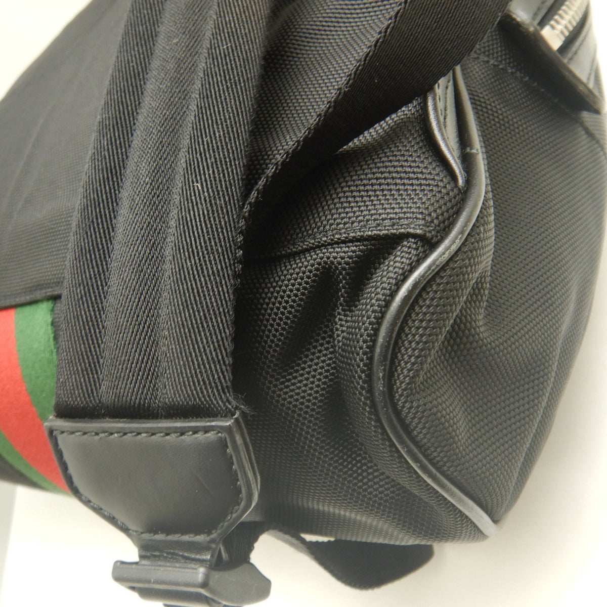 Gucci Black Nylon Canvas Backpack (Pre-Owned)