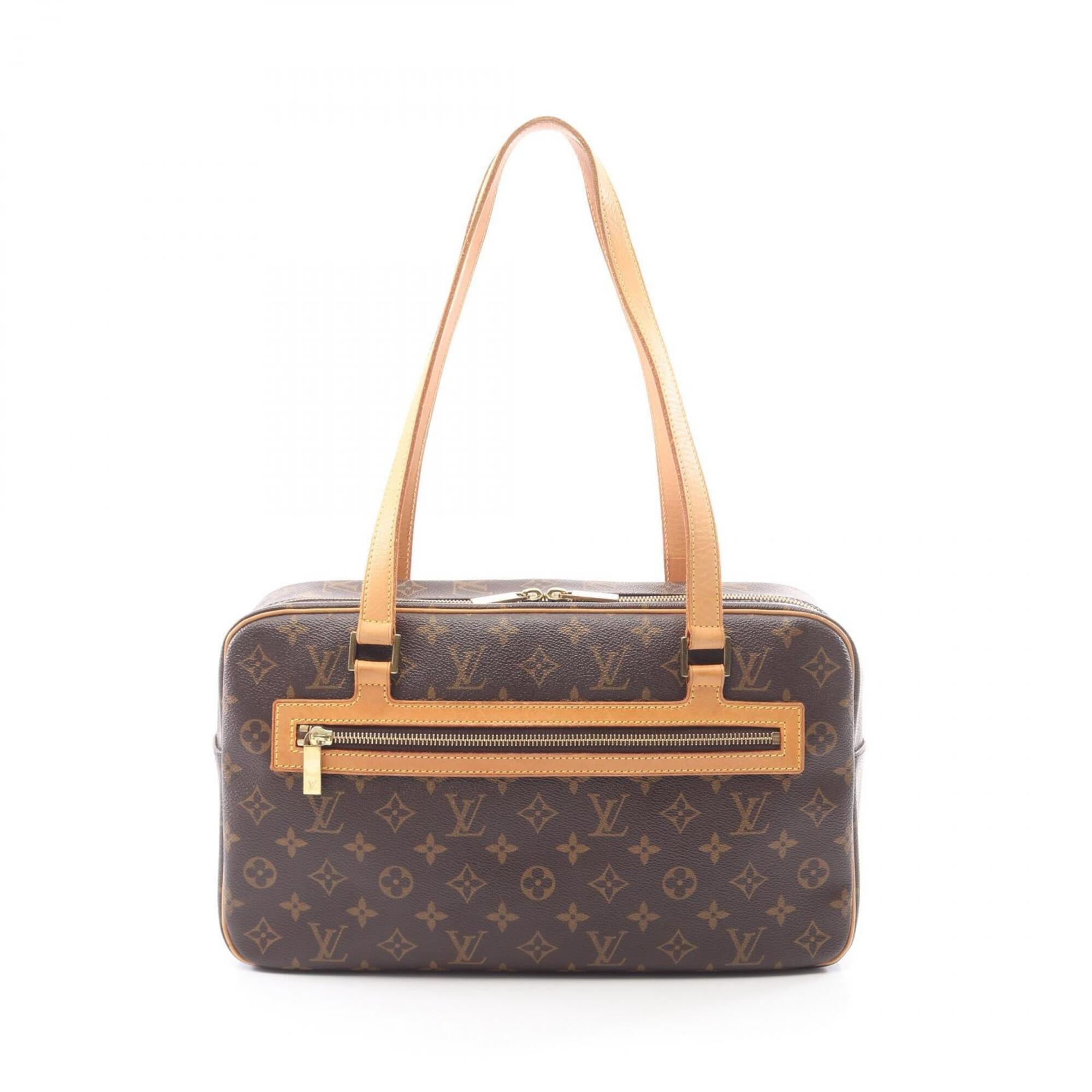 Louis Vuitton Brown Monogram Coated Canvas Handbag Shoulder Bag (Pre-Owned)