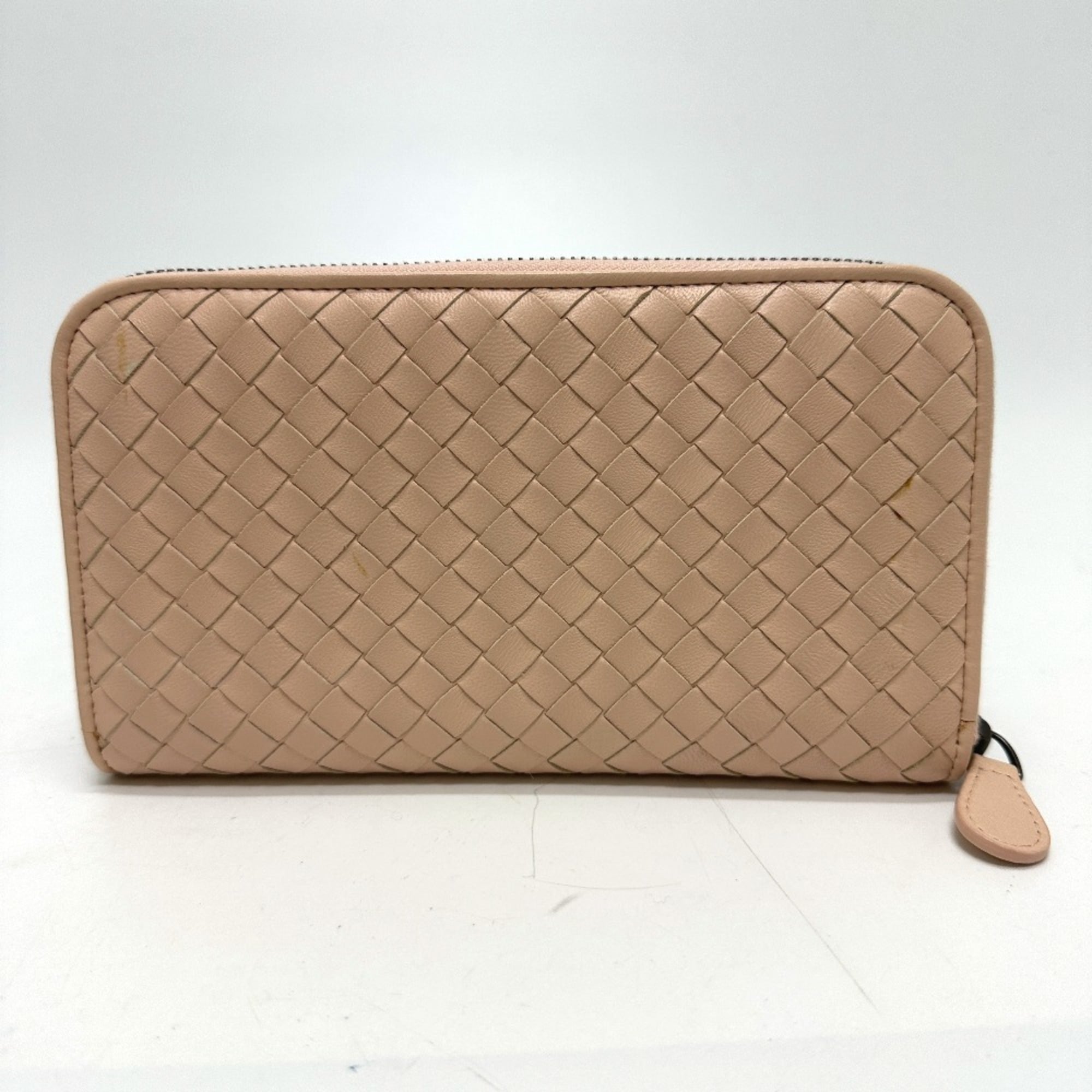 Bottega Veneta Pink Intrecciato Long Wallet (Bi-Fold) (Pre-Owned)