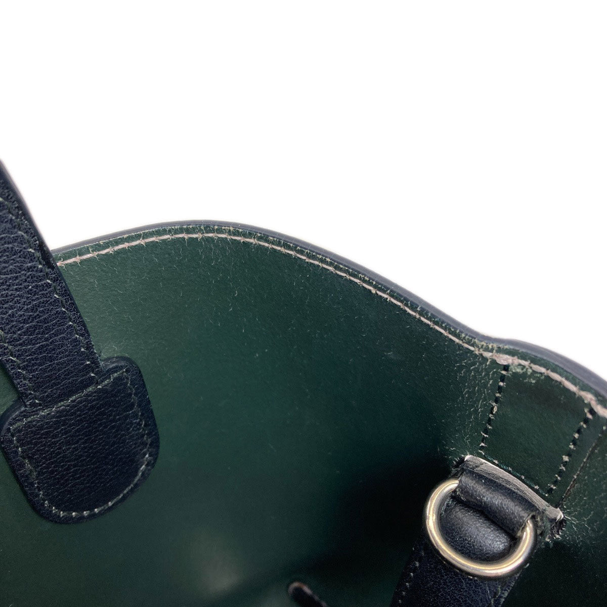 Christian Dior Black Green Pink Leather Handbag (Pre-Owned)