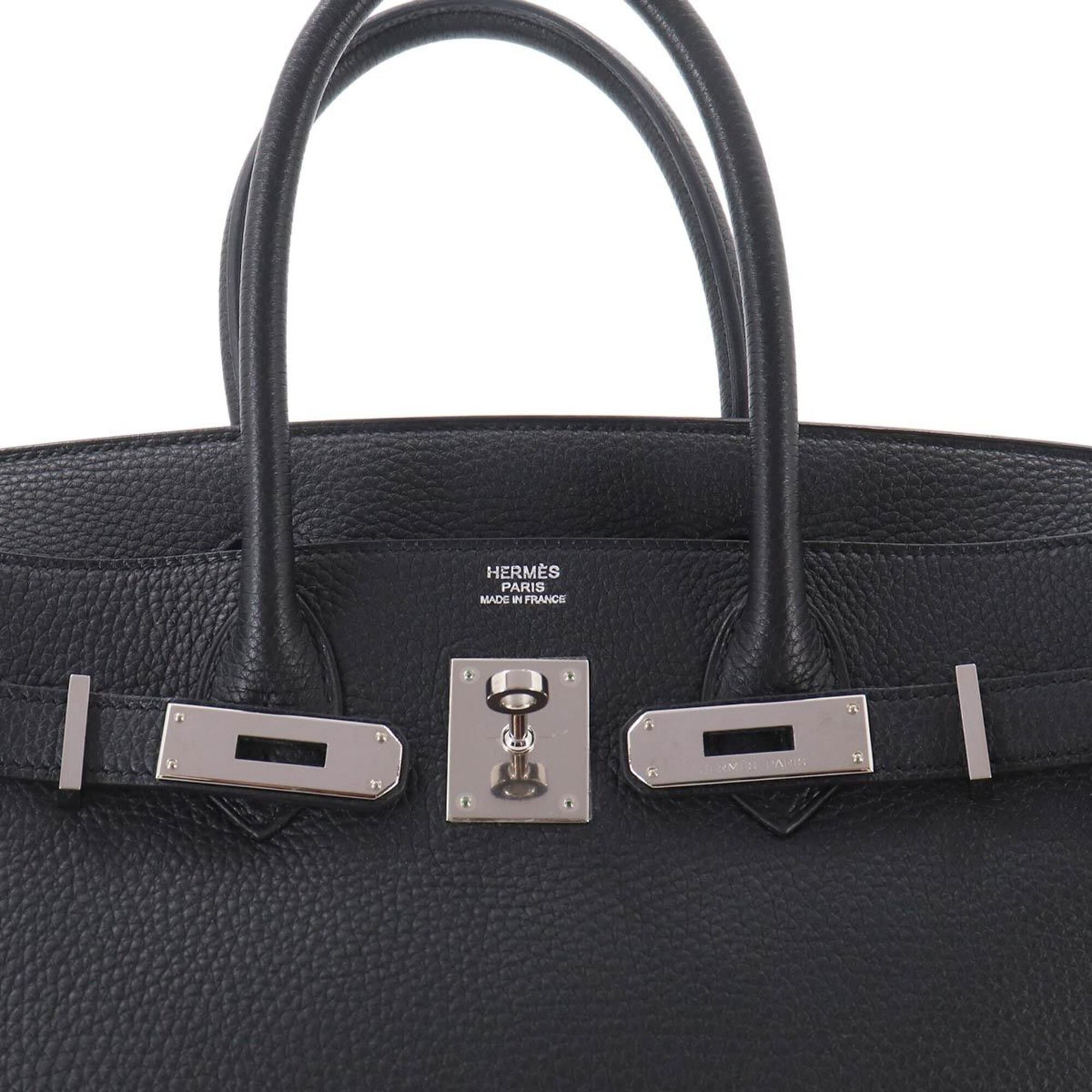 Hermes Black Togo Leather Handbag (Pre-Owned)