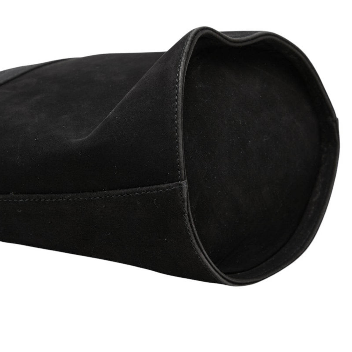 Salvatore Ferragamo Black Suede Leather Handbag (Pre-Owned)