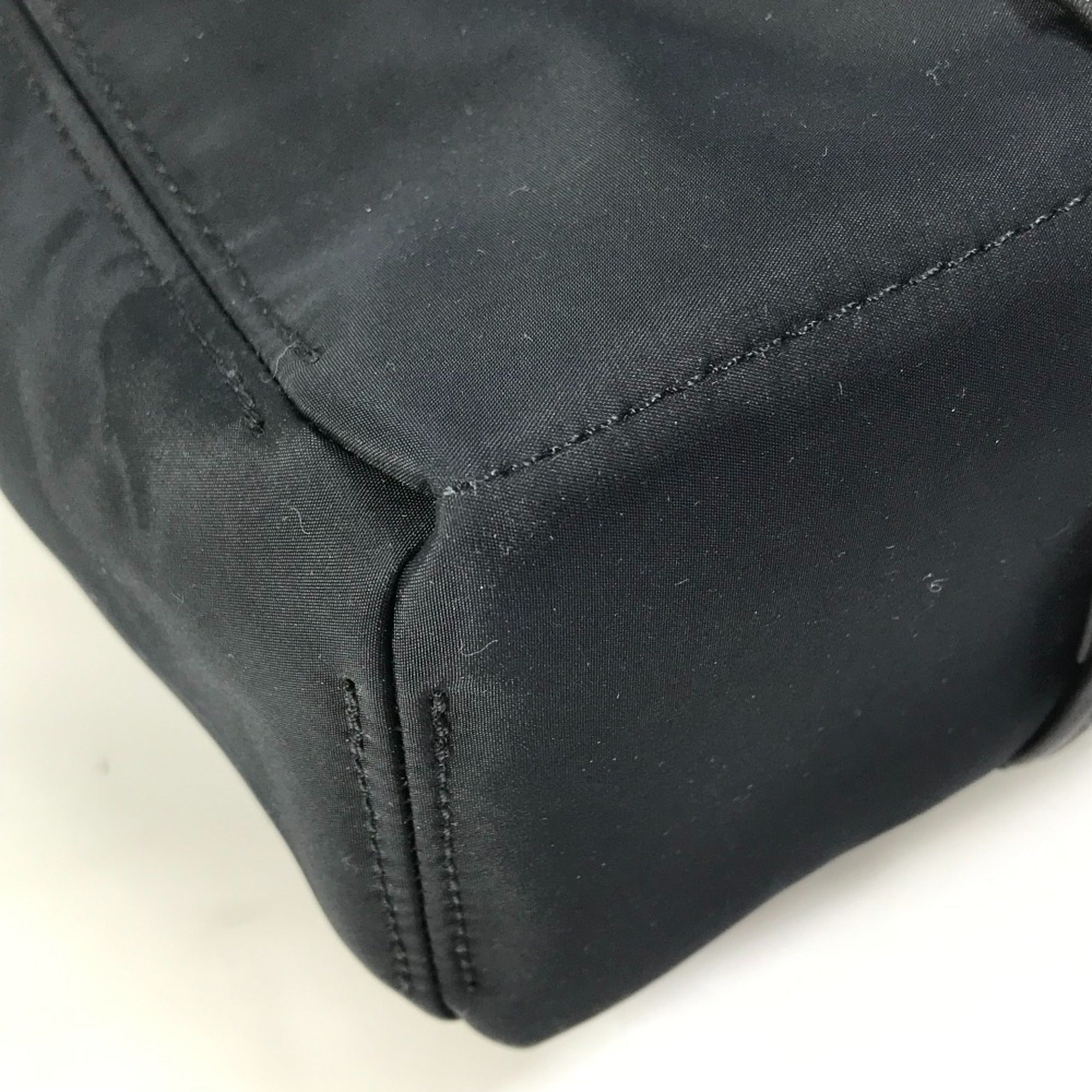 Hermes Acapulco Black Nylon Handbag Tote Bag (Pre-Owned)