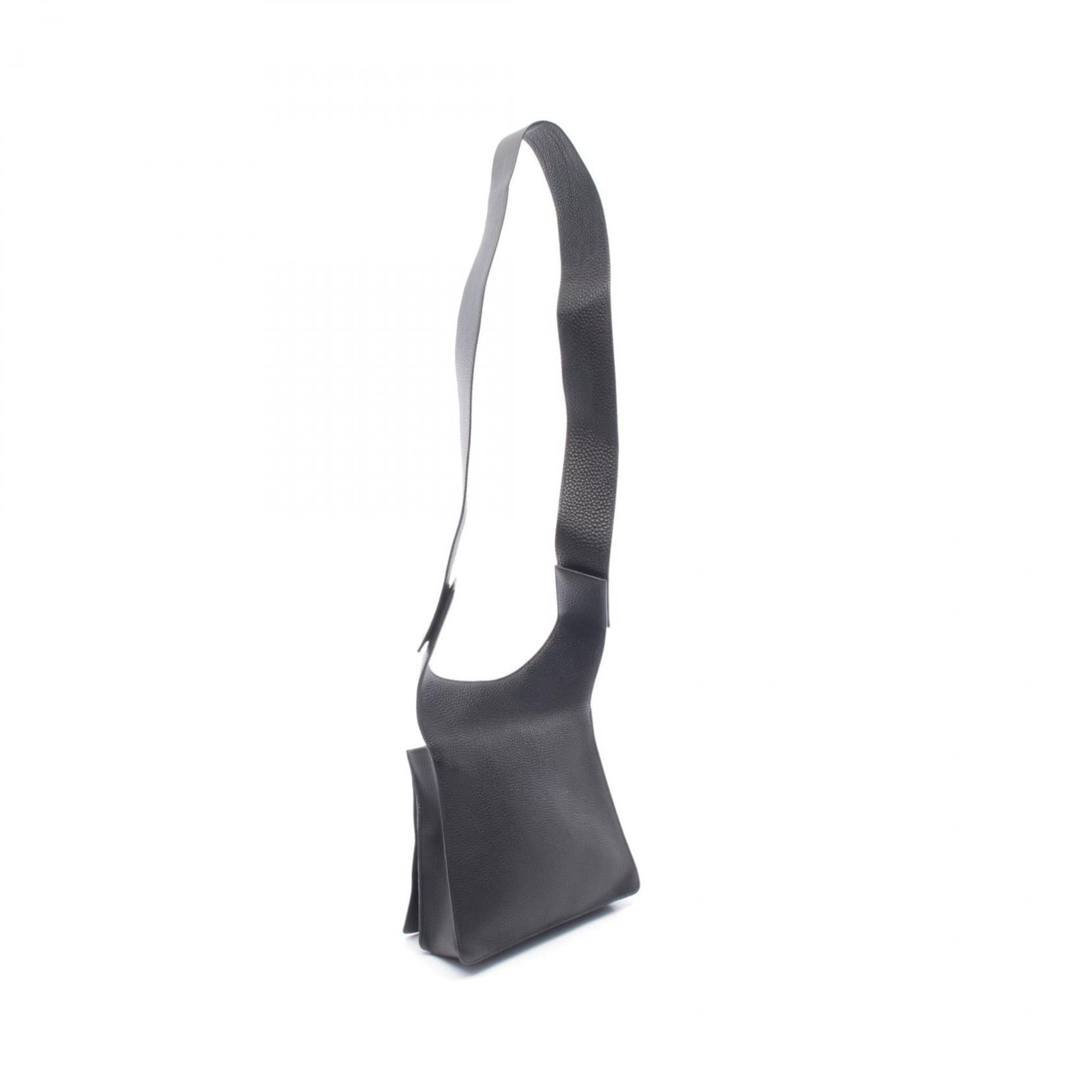 Hermes Black Togo Leather Shoulder Bag (Pre-Owned)