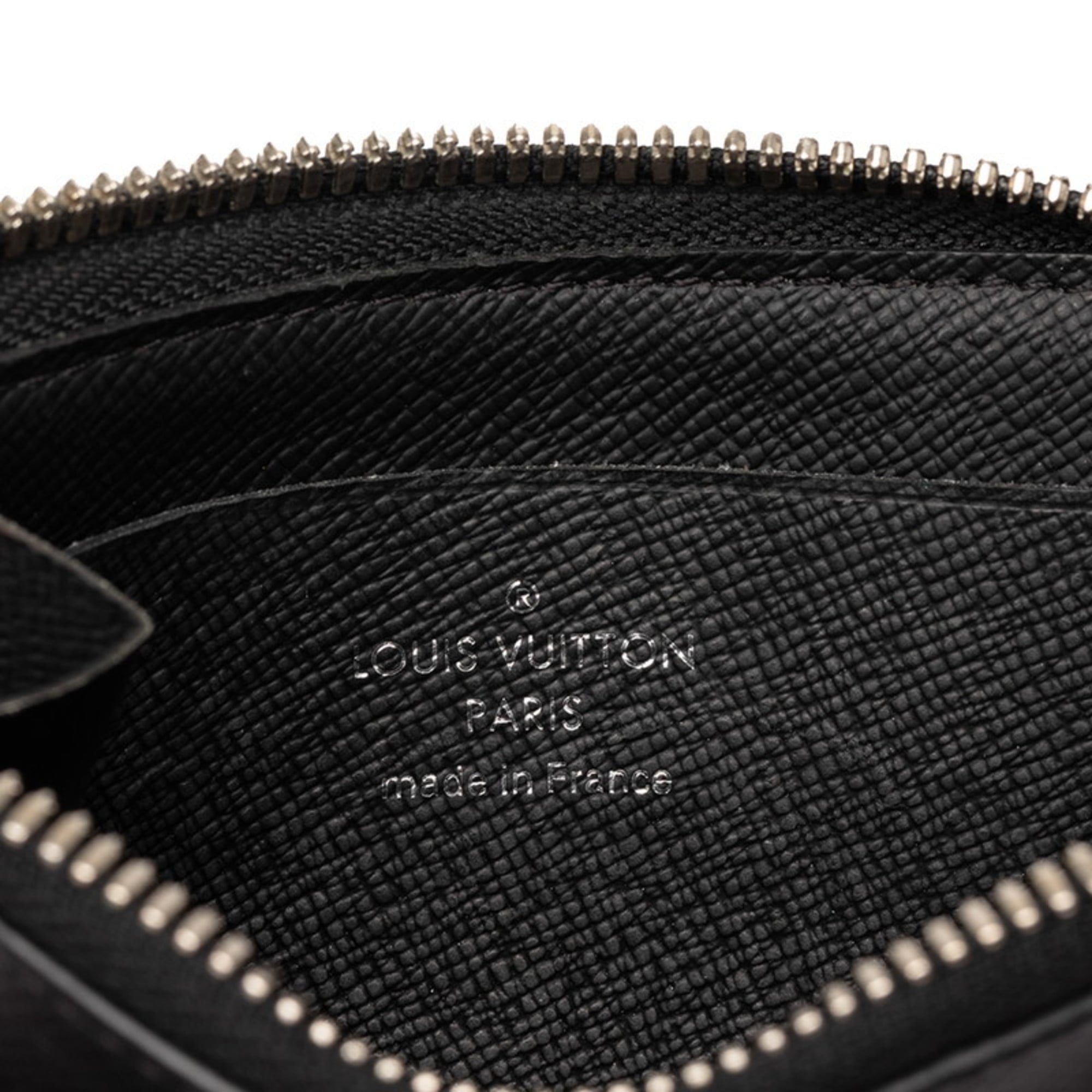 Louis Vuitton Black Noir Leather Coin Purse/Coin Case (Pre-Owned)
