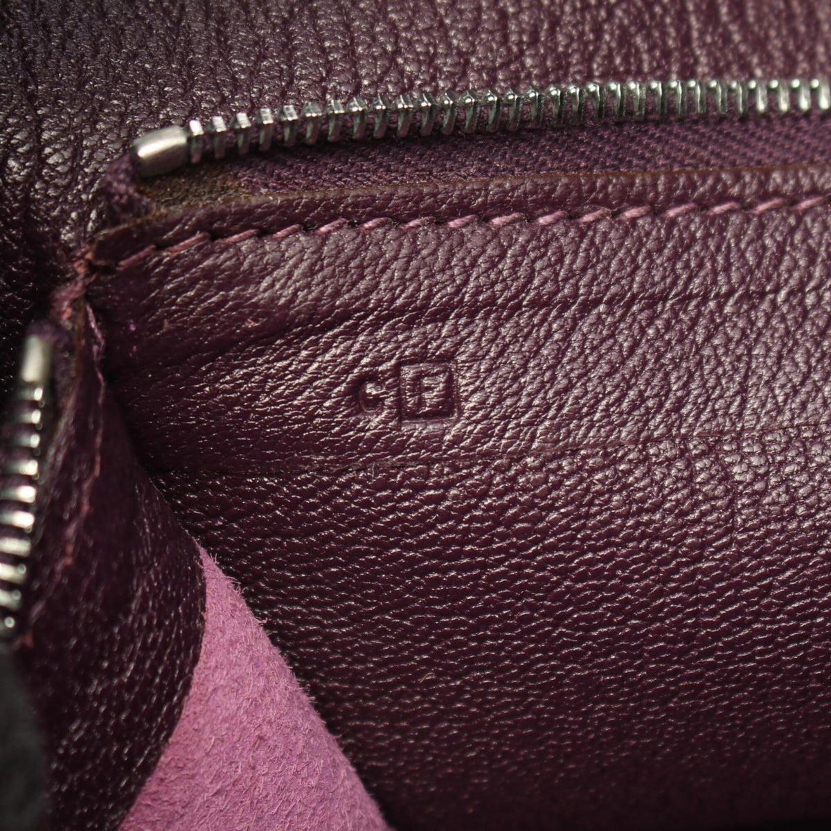 Hermes Purple Raisin Togo Leather Leather Handbag Tote Bag (Pre-Owned)