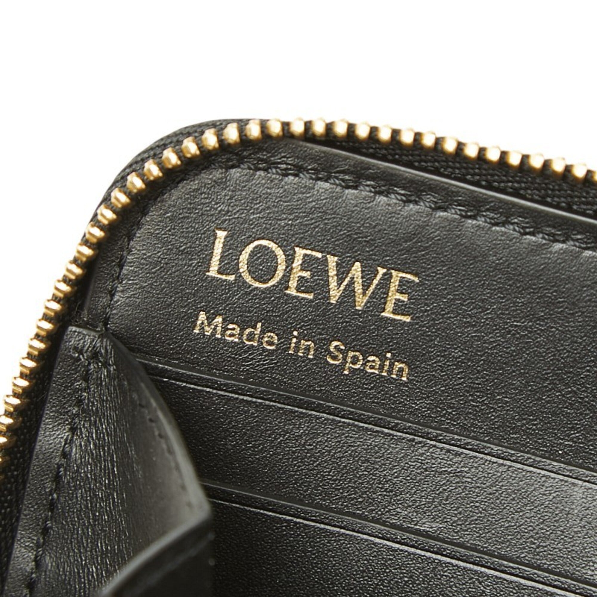 Loewe Black Leather Long Wallet (Bi-Fold) (Pre-Owned)