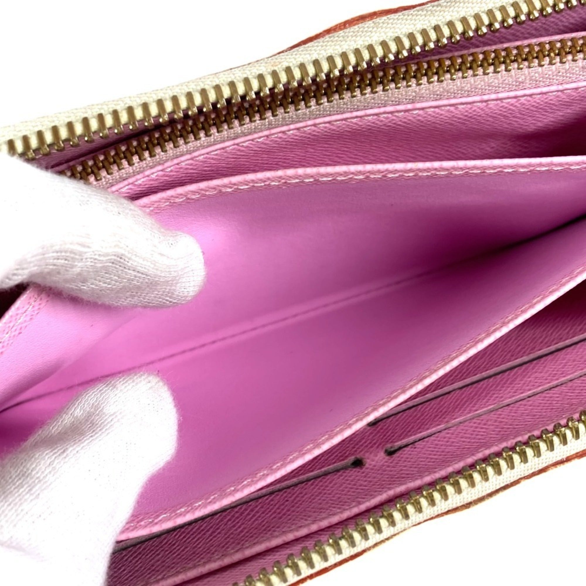 Louis Vuitton Pink White Monogram Multicolore Long Wallet (Bi-Fold) (Pre-Owned)