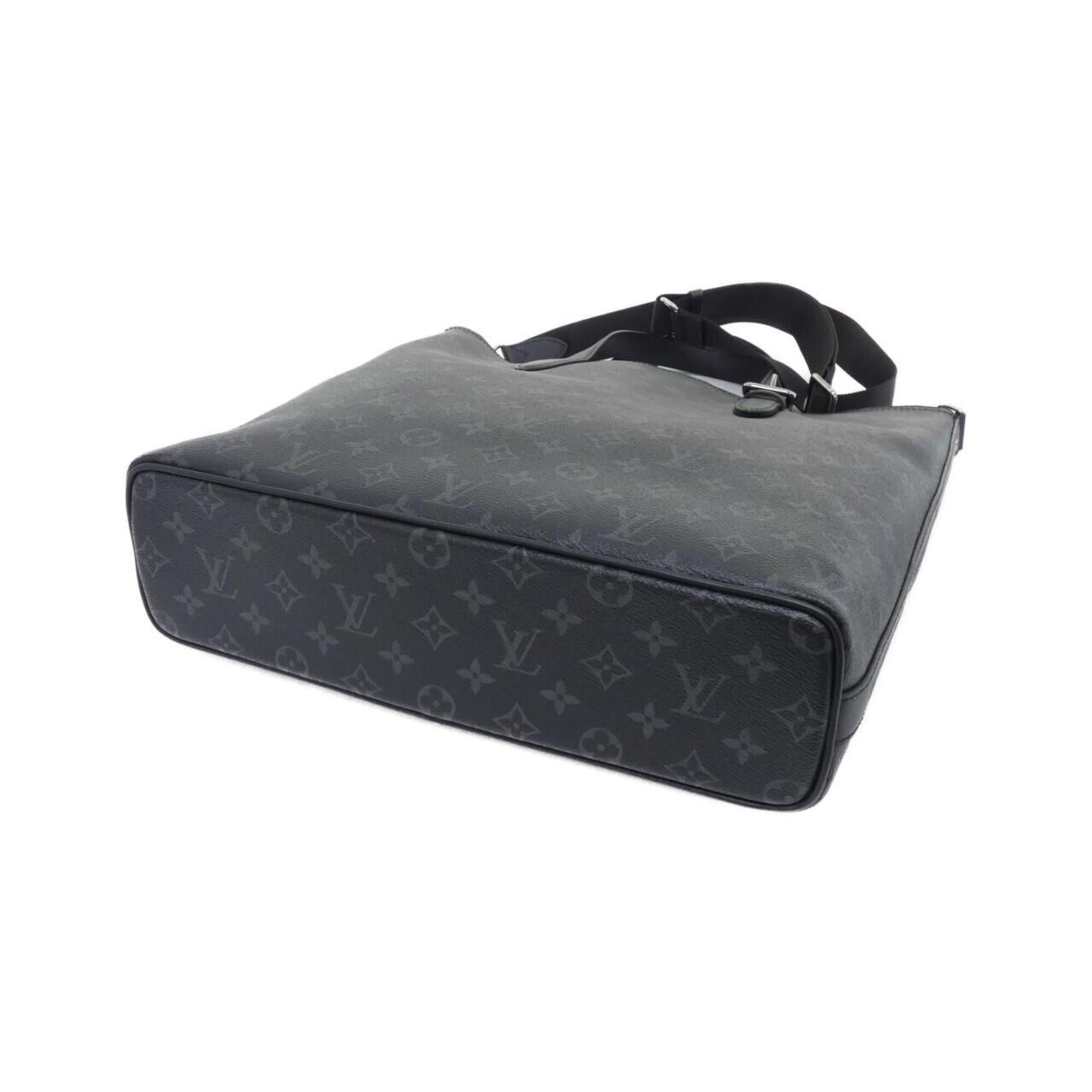 Louis Vuitton Black Coated Canvas Handbag Tote Bag (Pre-Owned)