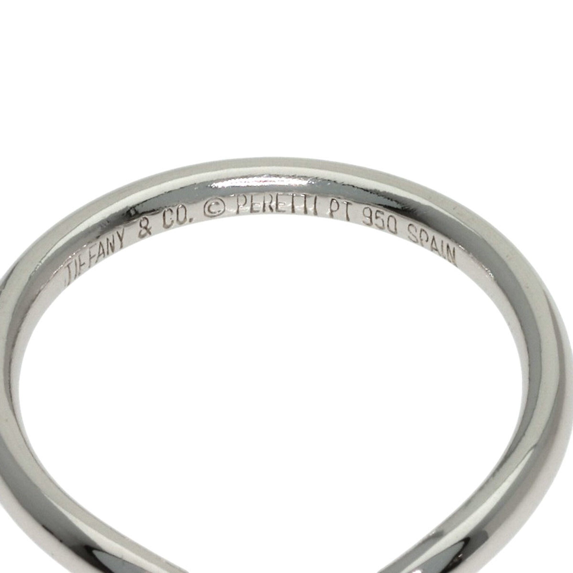 Tiffany Platinum Platinum 950 Band Ring (Pre-Owned)