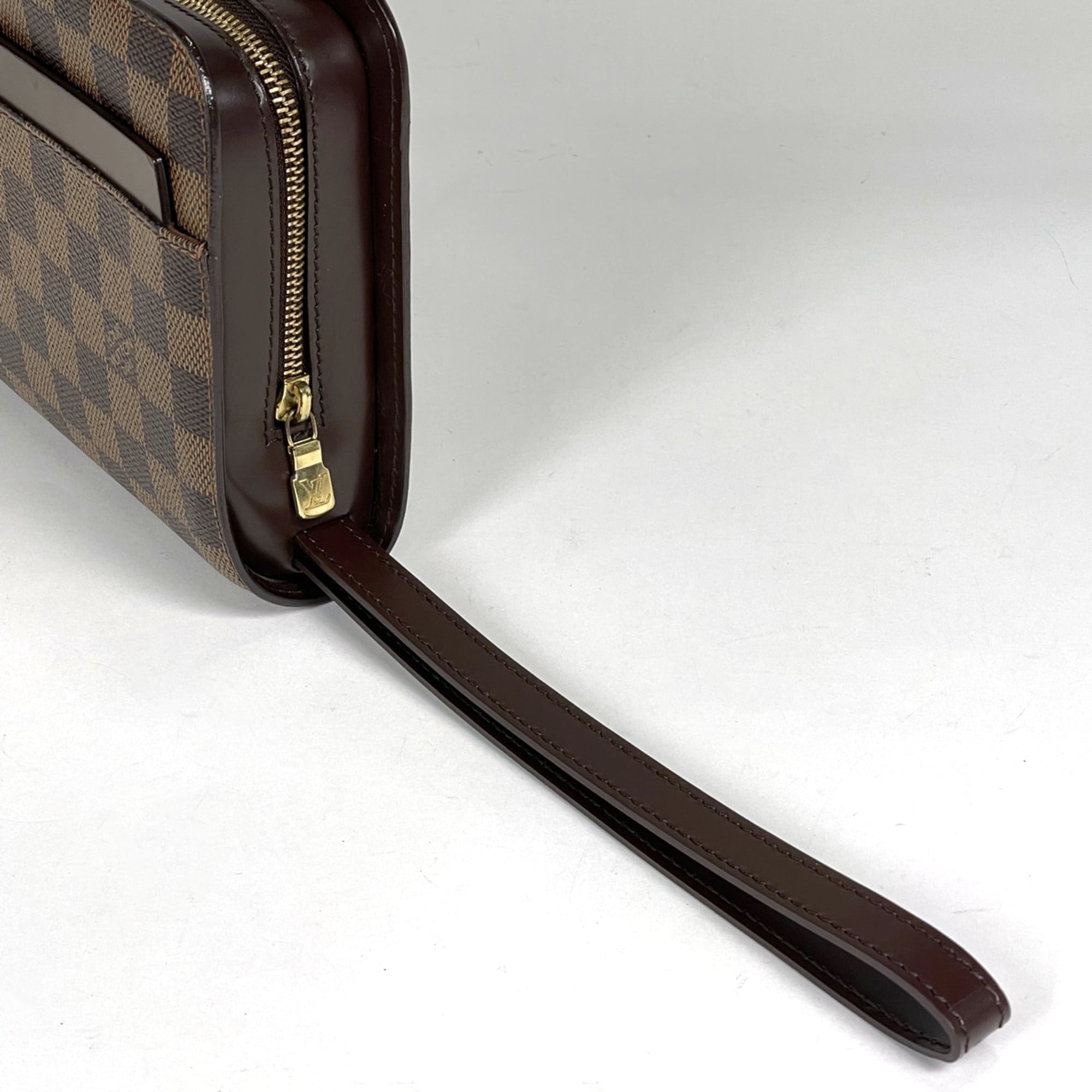 Louis Vuitton Brown Damier Canvas Damier Canvas Clutch Bag (Pre-Owned)