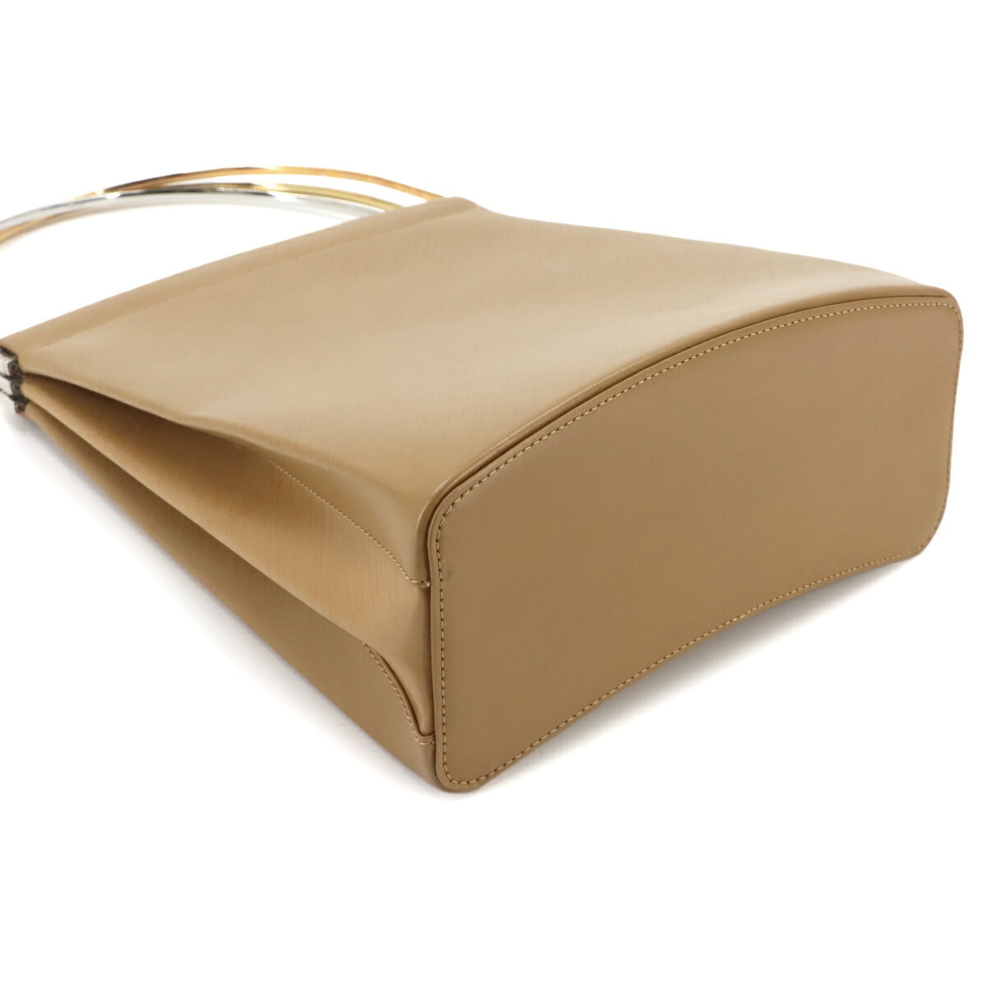 Cartier Light Brown Leather Handbag (Pre-Owned)