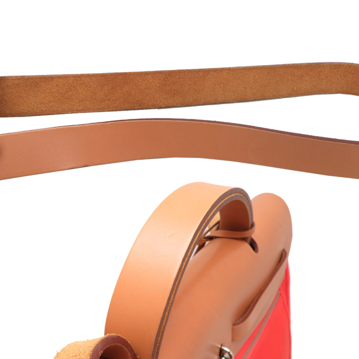 Hermes Orange Leather Handbag (Pre-Owned)