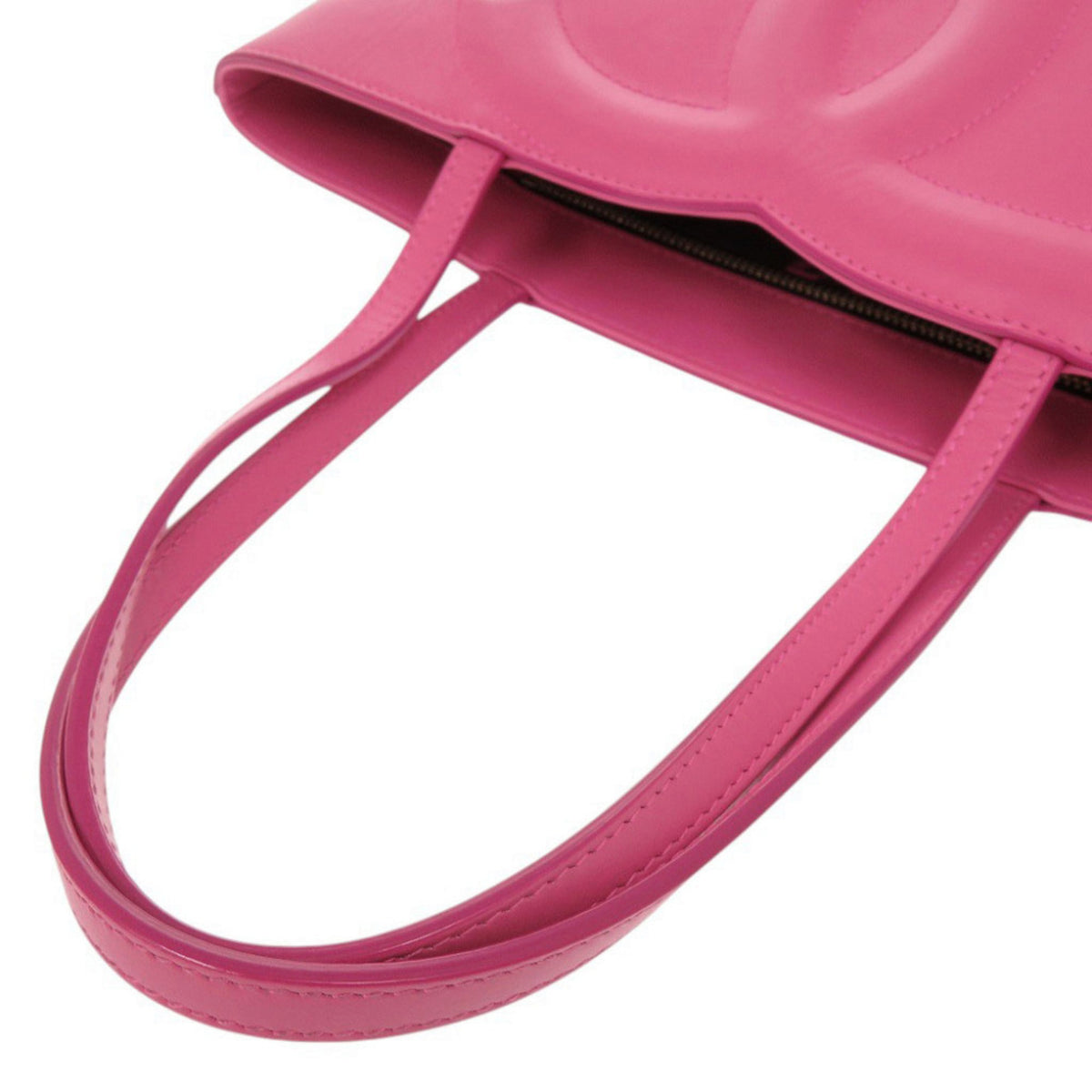 Dolce & Gabbana Pink Leather Handbag Shopping Bag Tote Bag (Pre-Owned)