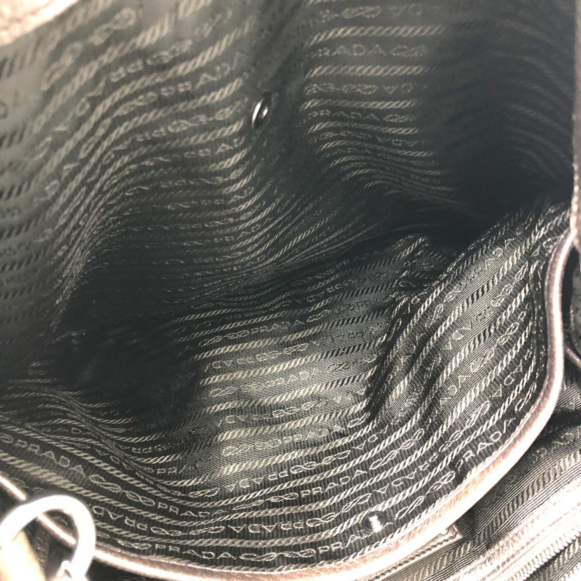 Prada Brown Leather Tote Bag (Pre-Owned)