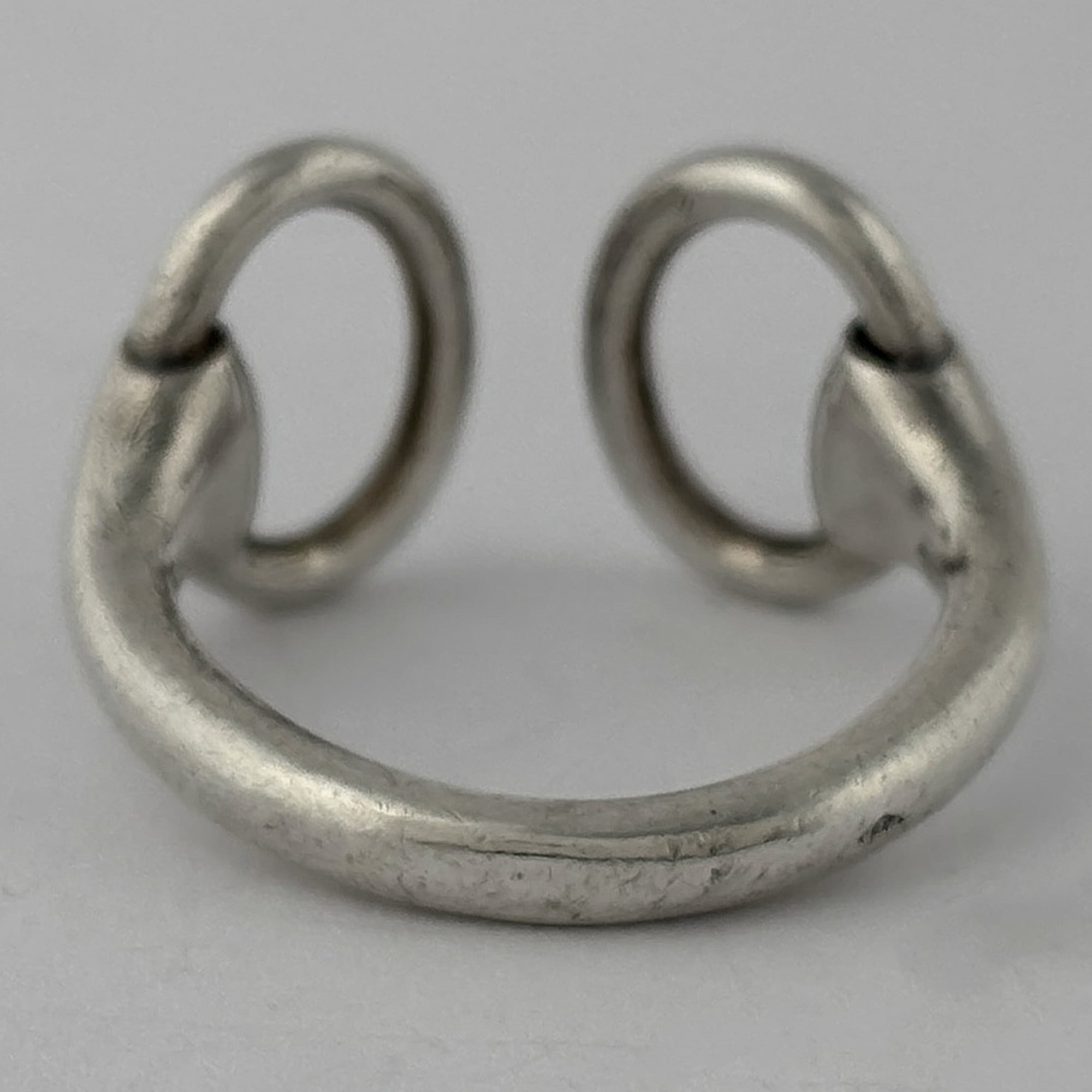 Hermes Silver 925 Band Ring (Pre-Owned)