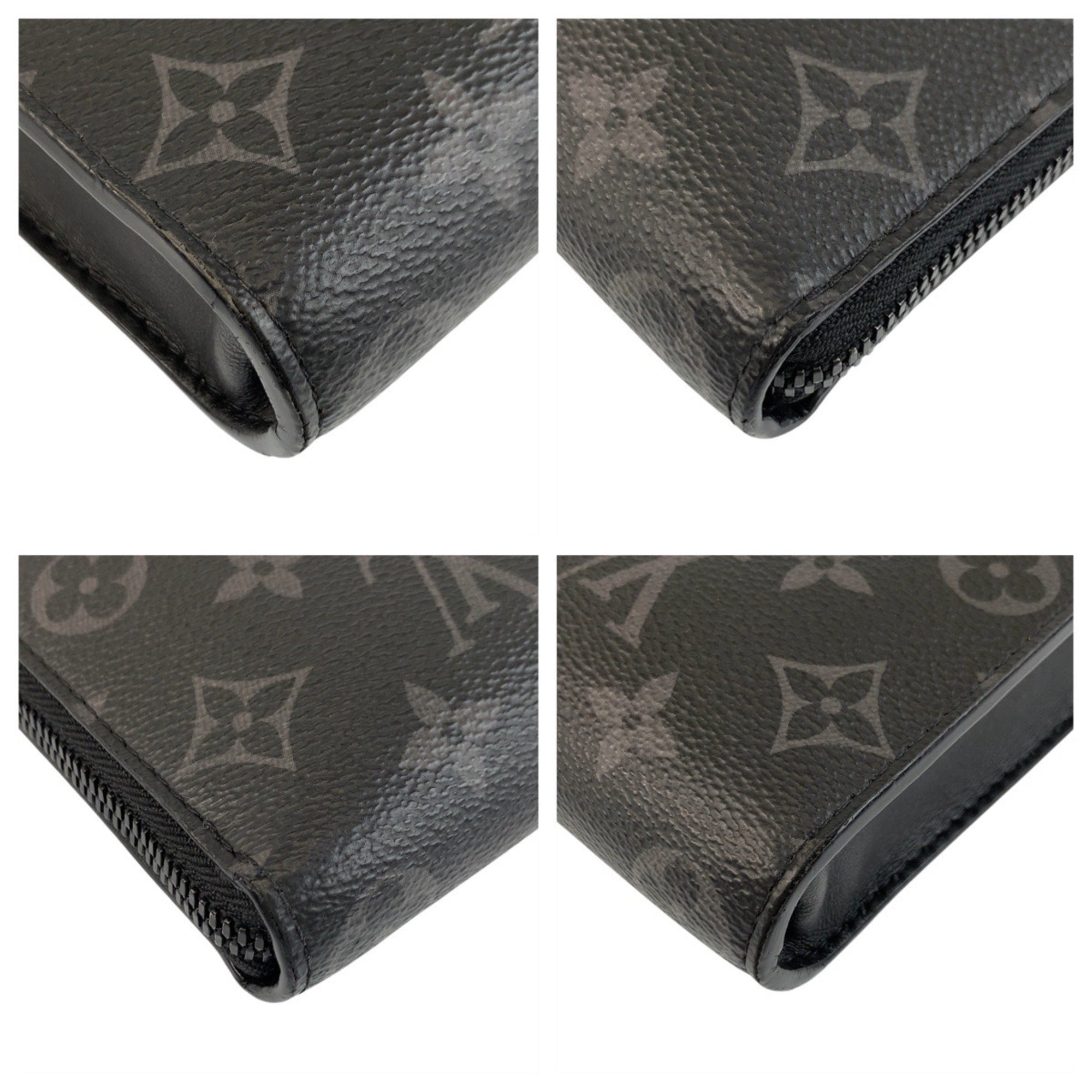 Louis Vuitton Black Gray Pvc Leather Clutch Bag Pochette (Pre-Owned)