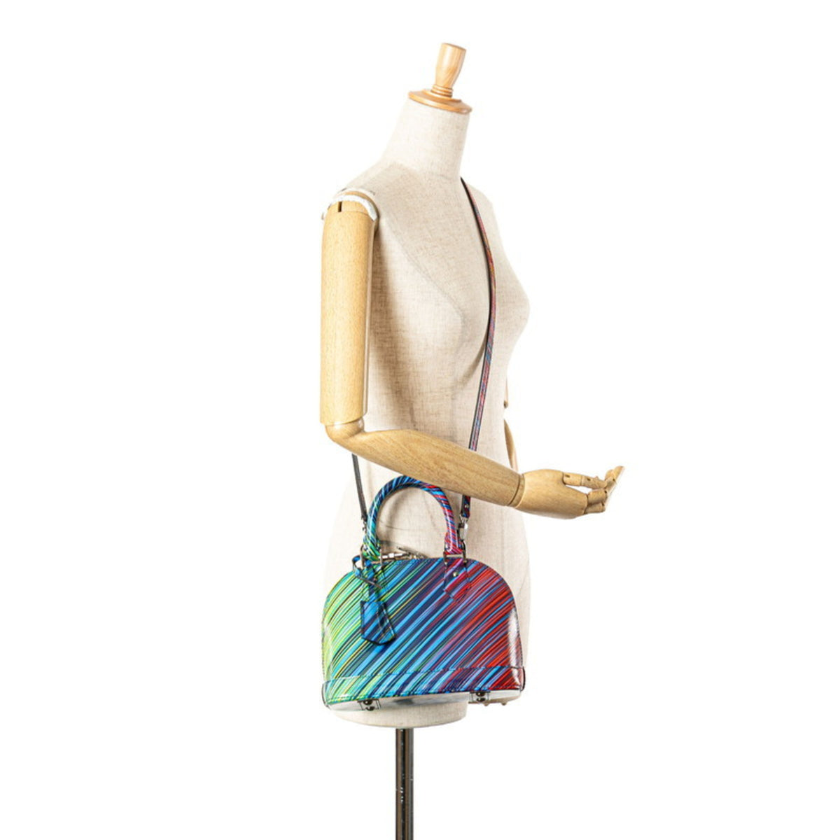 Louis Vuitton Blue Multi-Color Leather Handbag Shoulder Bag (Pre-Owned)