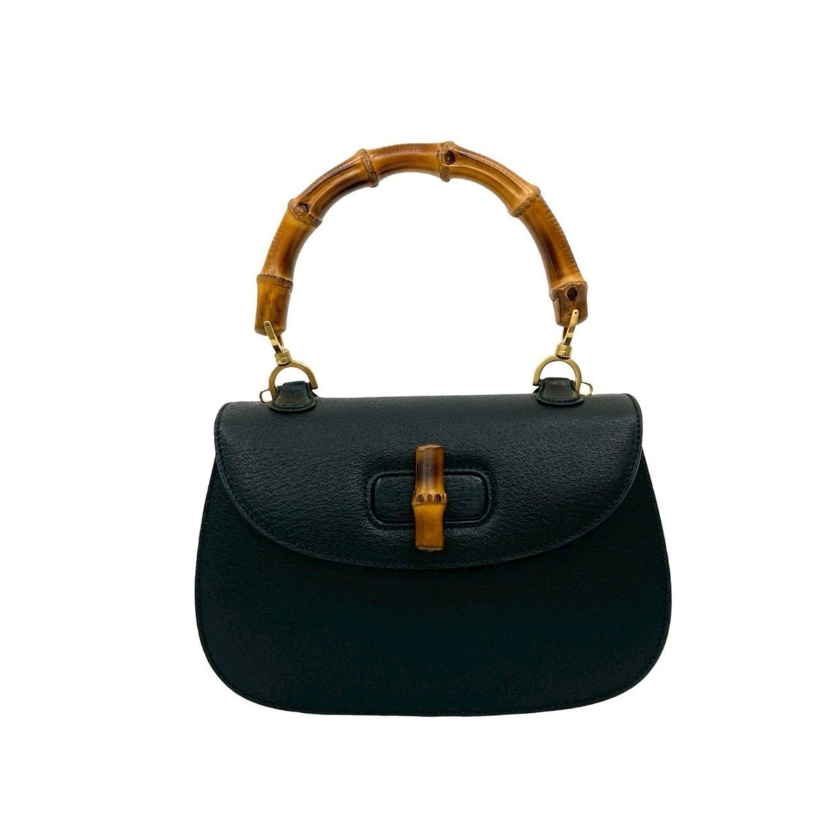 Gucci Black Leather Handbag (Pre-Owned)