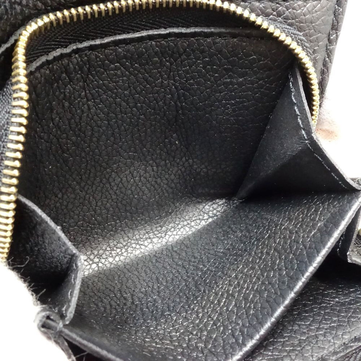Louis Vuitton Monogram Empreinte Noir Monogram Empreinte Wallet (Tri-Fold) (Pre-Owned)