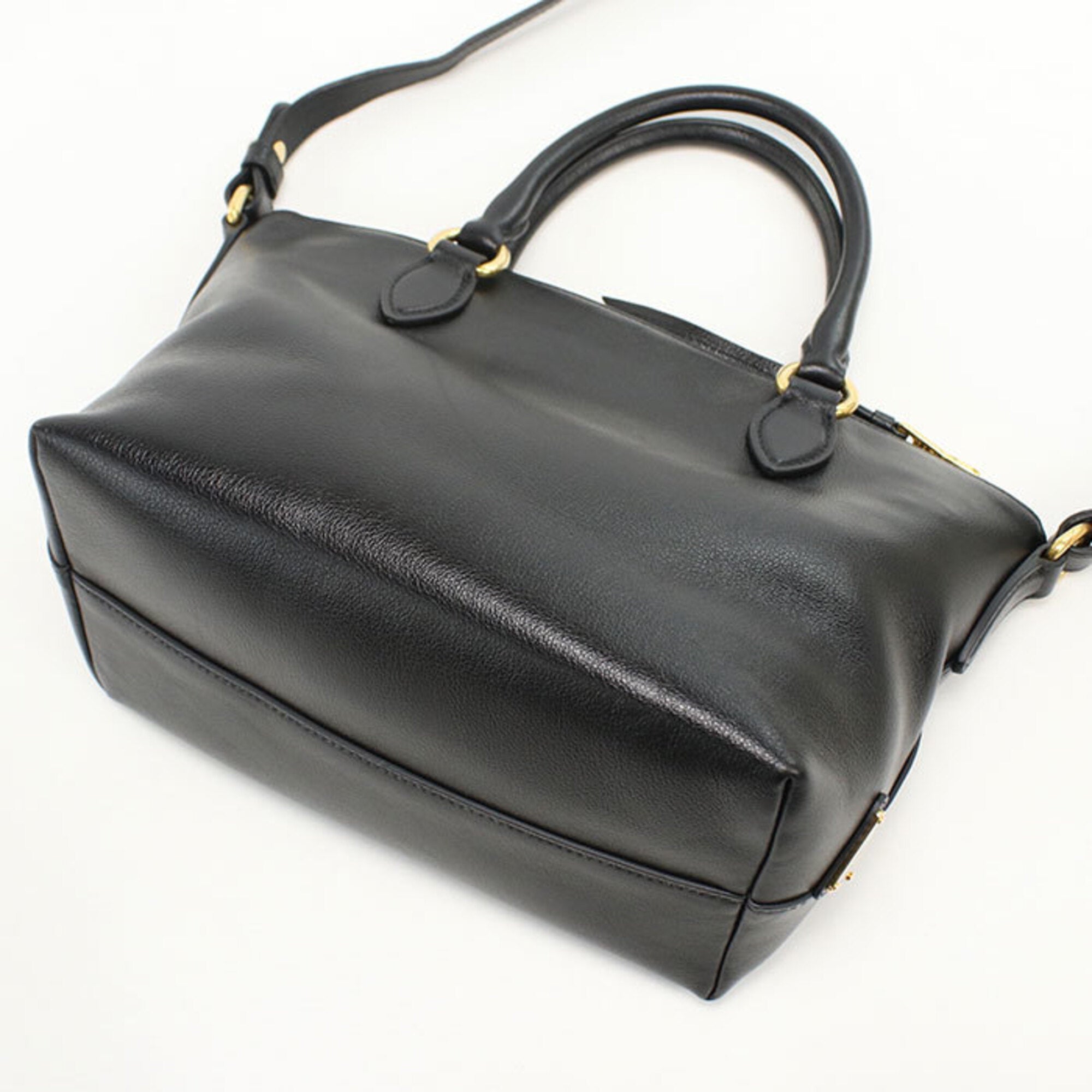 Prada Black Leather Handbag (Pre-Owned)