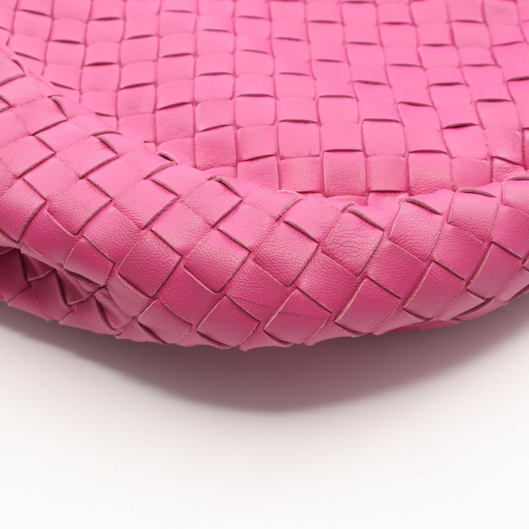 Bottega Veneta Pink Leather Handbag Shoulder Bag (Pre-Owned)