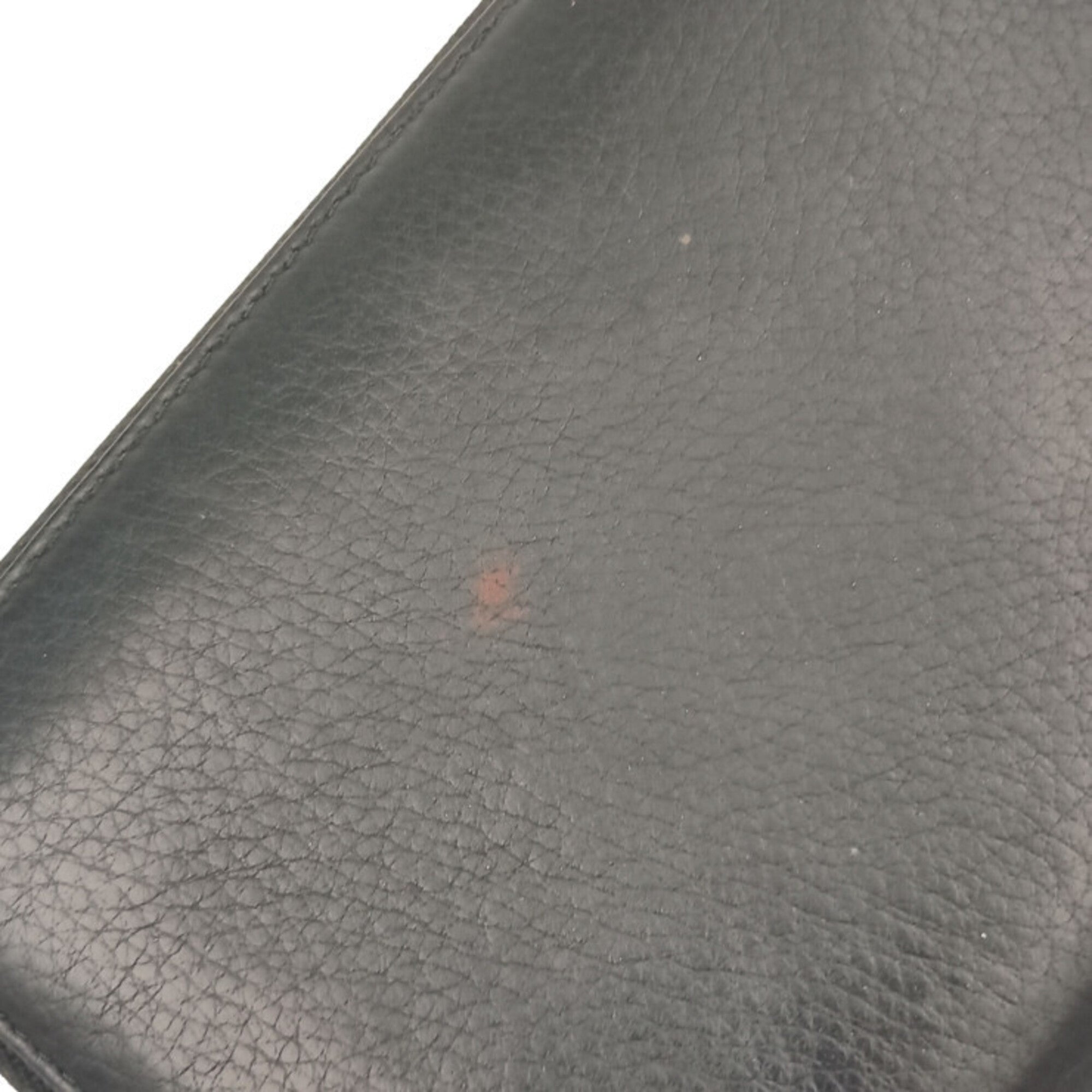 Balenciaga Black Leather Long Wallet (Bi-Fold) (Pre-Owned)