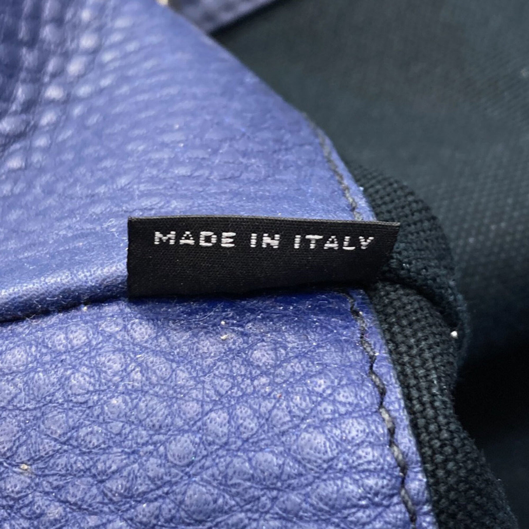 Miu Miu Blue Leather Tote Bag (Pre-Owned)