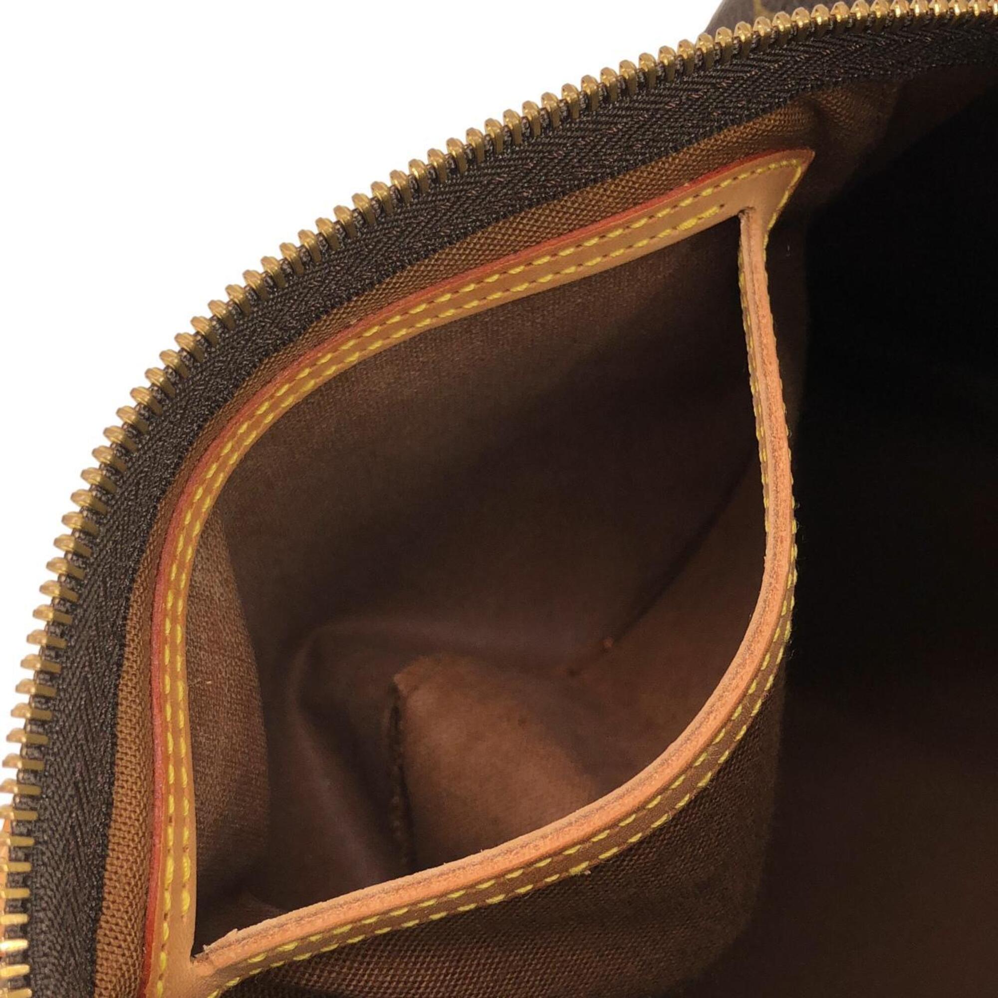 Louis Vuitton Marron Coated Canvas Boston Bag (Pre-Owned)