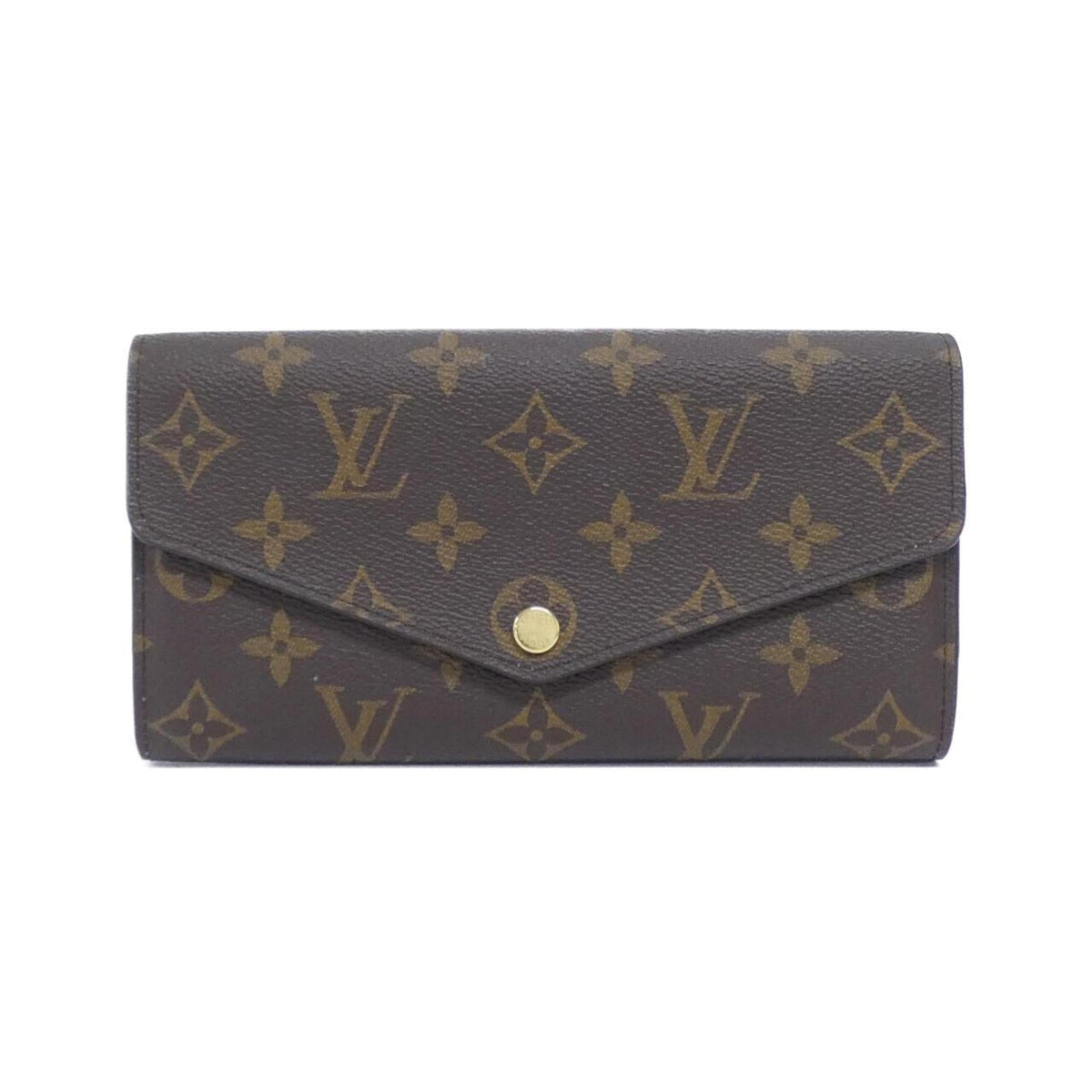 Louis Vuitton Brown Rose Ballerine Coated Canvas Long Wallet (Tri-Fold) (Pre-Owned)