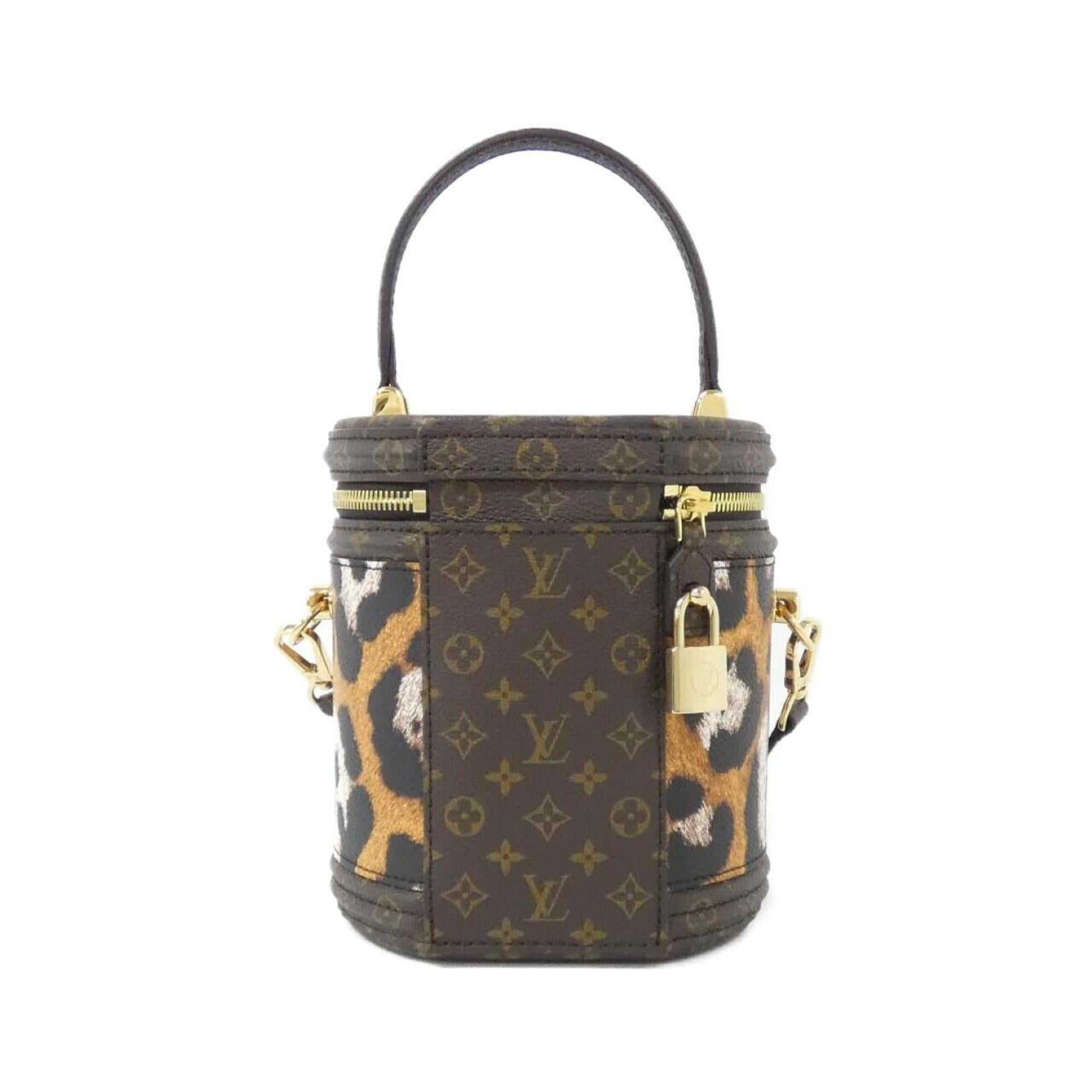 Louis Vuitton Marron Saffron Coated Canvas Handbag (Pre-Owned)
