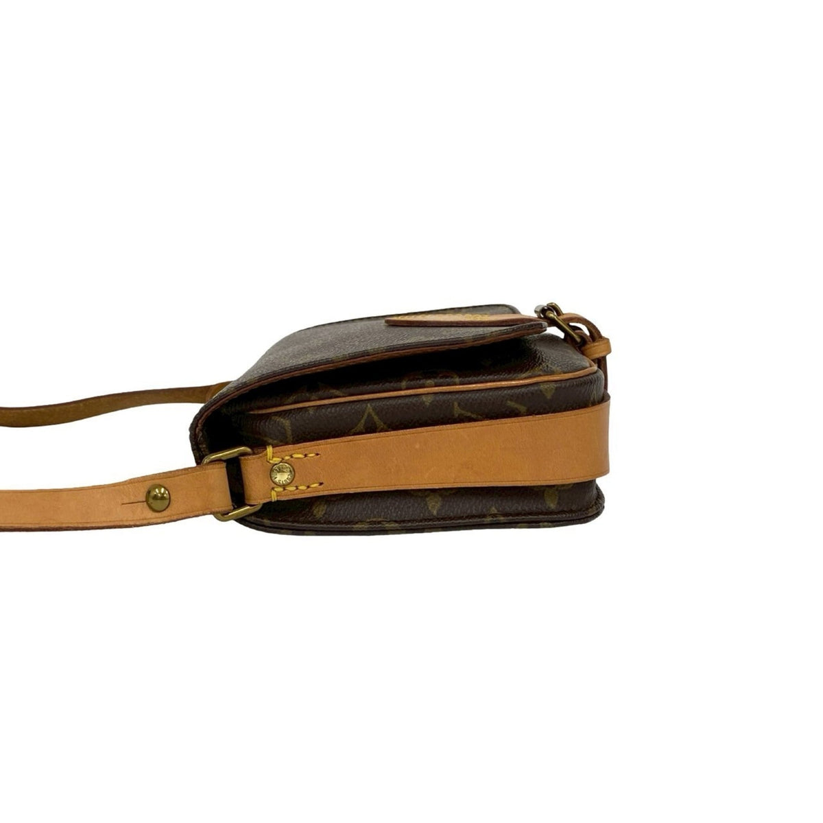 Louis Vuitton Brown Leather Pvc Pochette Shoulder Bag (Pre-Owned)