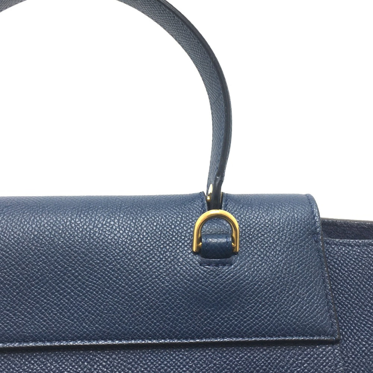 Celine Navy Leather Handbag (Pre-Owned)