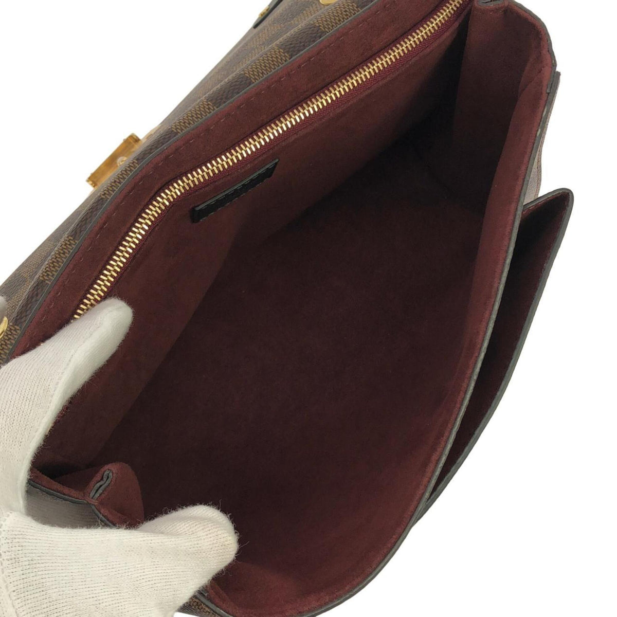 Louis Vuitton Brown Coated Canvas Shoulder Bag (Pre-Owned)
