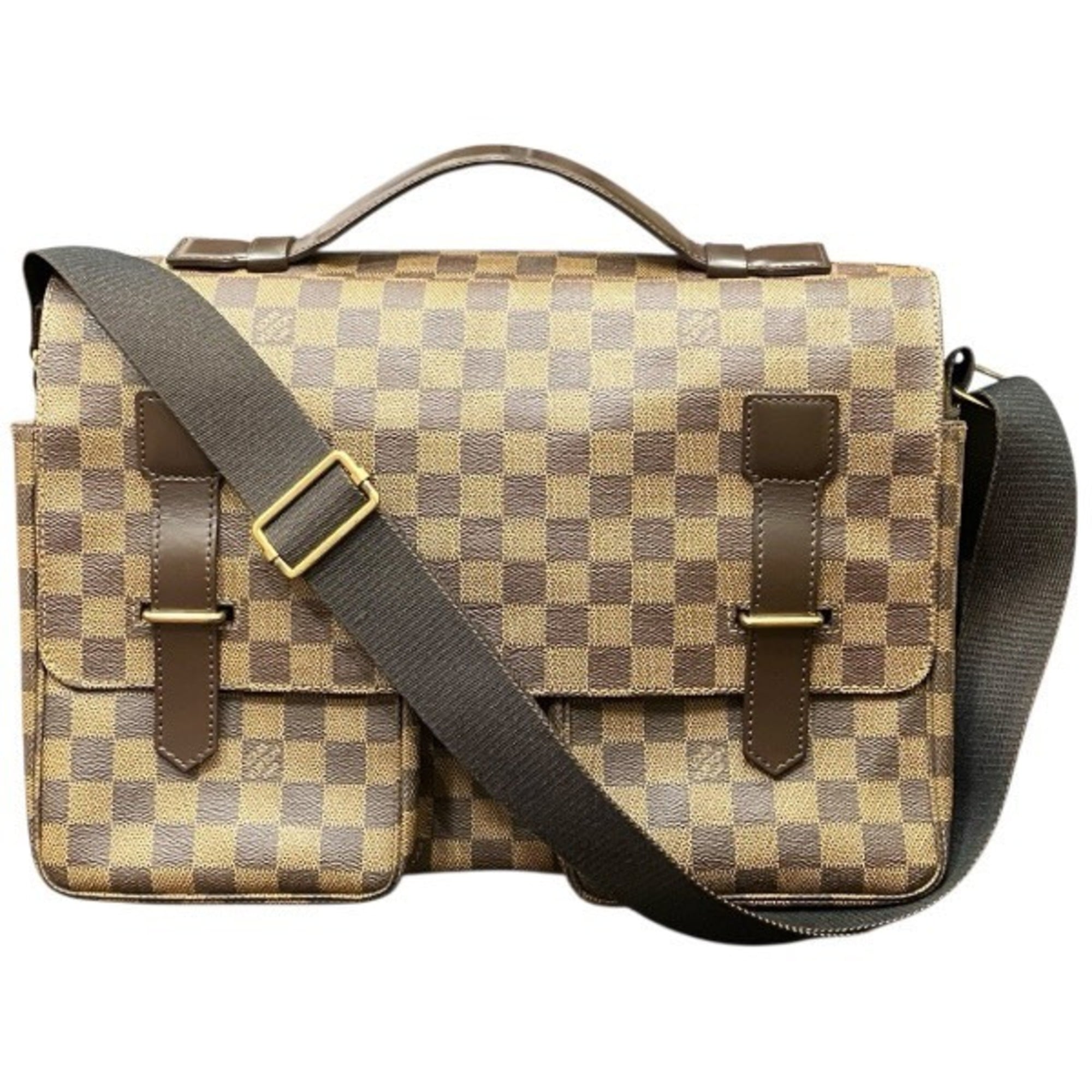 Louis Vuitton Brown Handbag Messenger Bag Shoulder Bag (Pre-Owned)