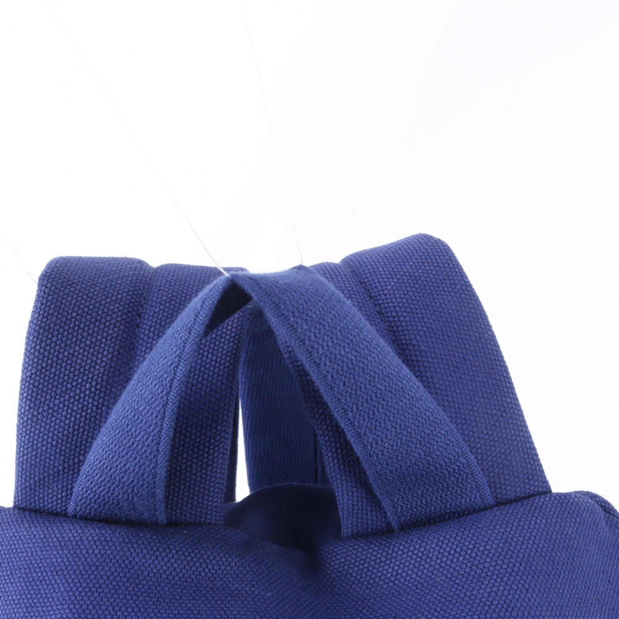 Balenciaga Blue Leather Canvas Backpack Handbag (Pre-Owned)