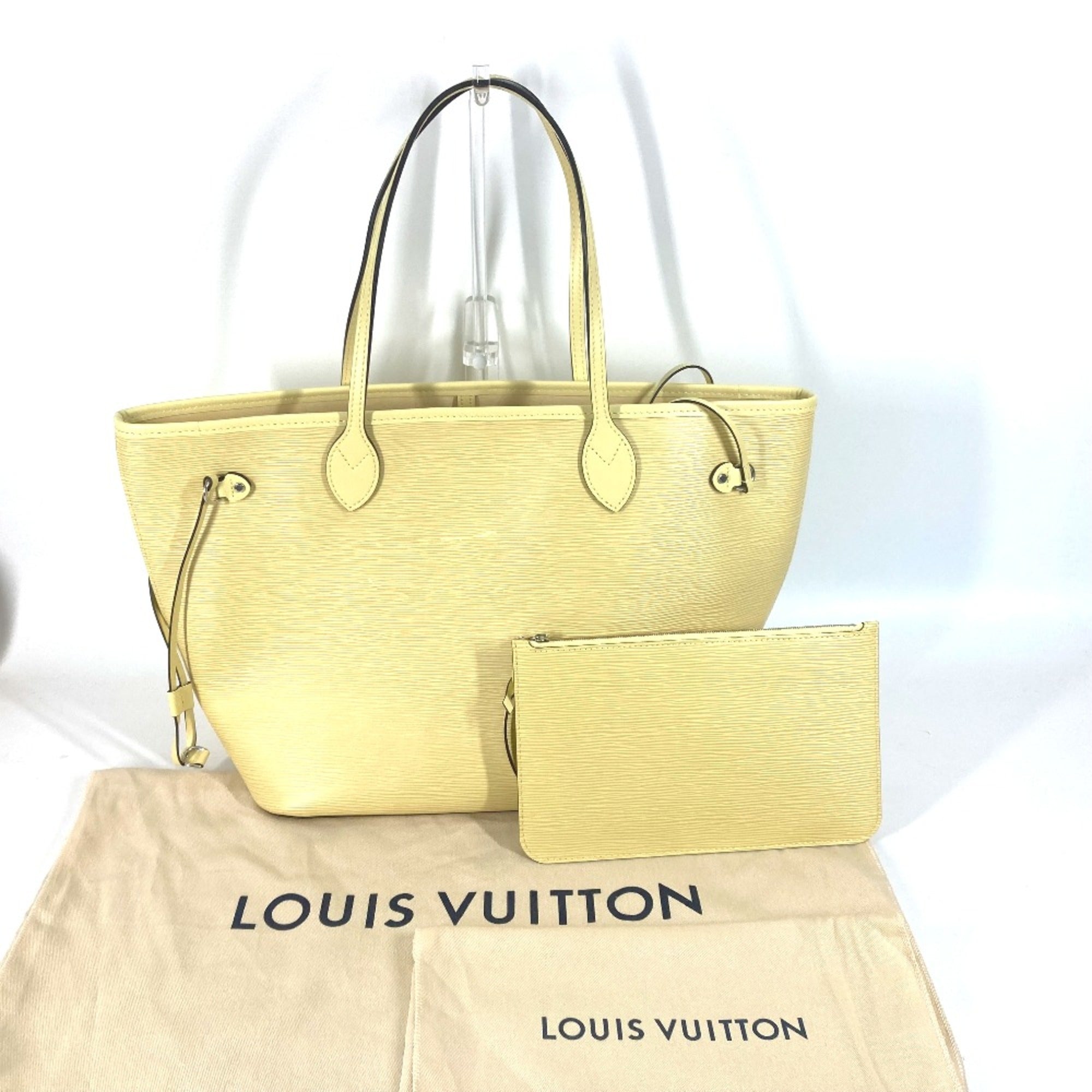 Louis Vuitton Yellow Leather Tote Bag (Pre-Owned)