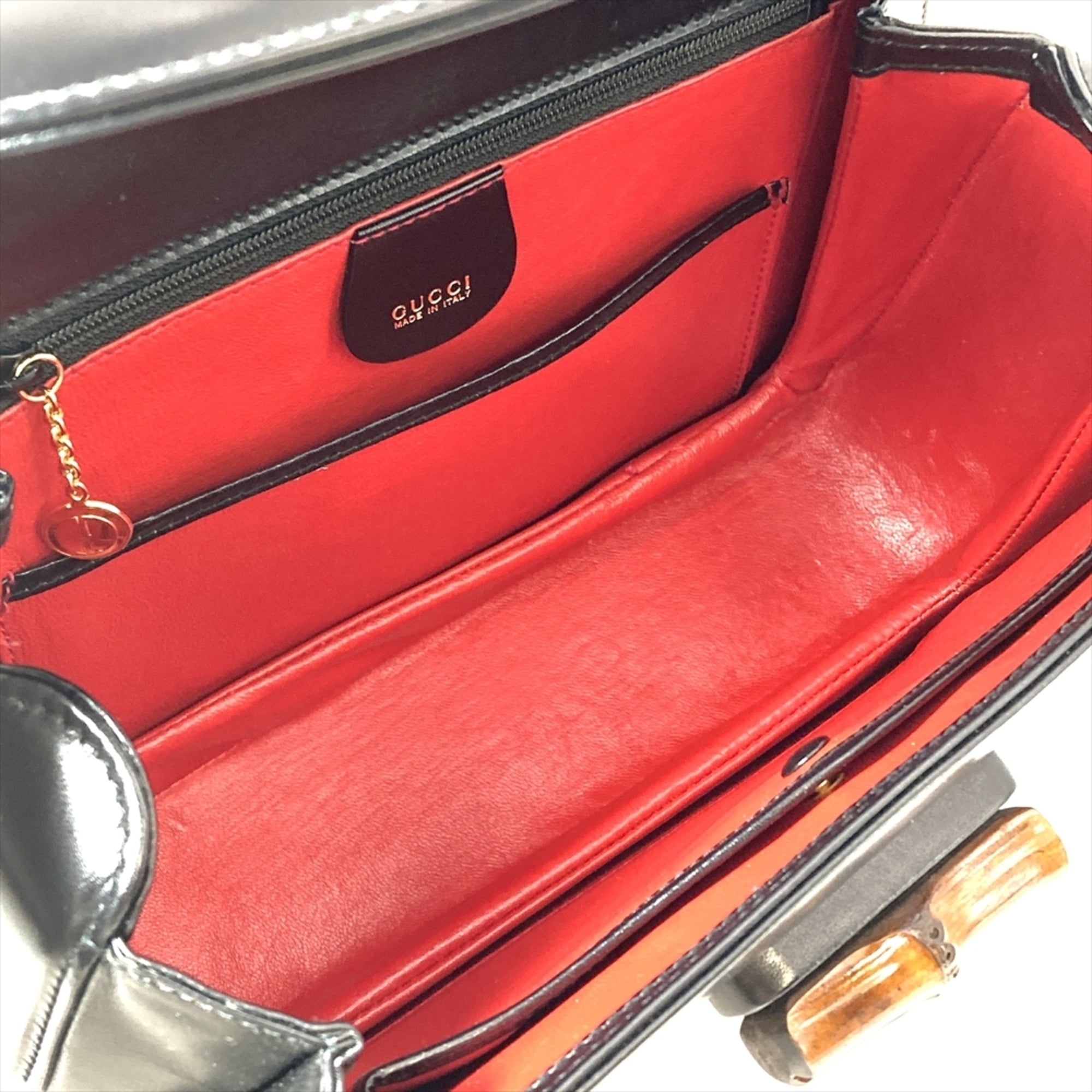 Gucci Black Leather Handbag (Pre-Owned)