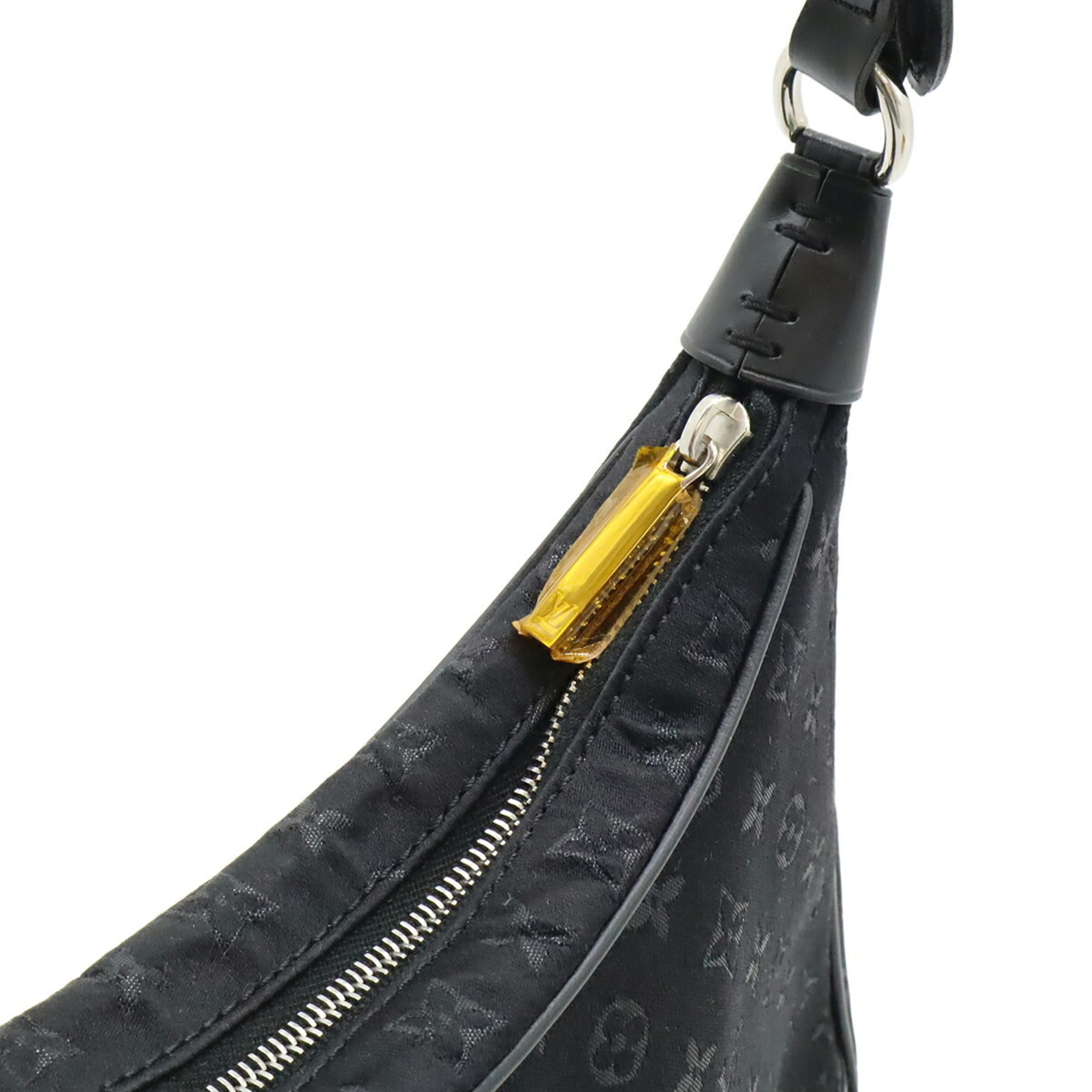 Louis Vuitton Noir Monogram Satin Leather Pouch (Pre-Owned)