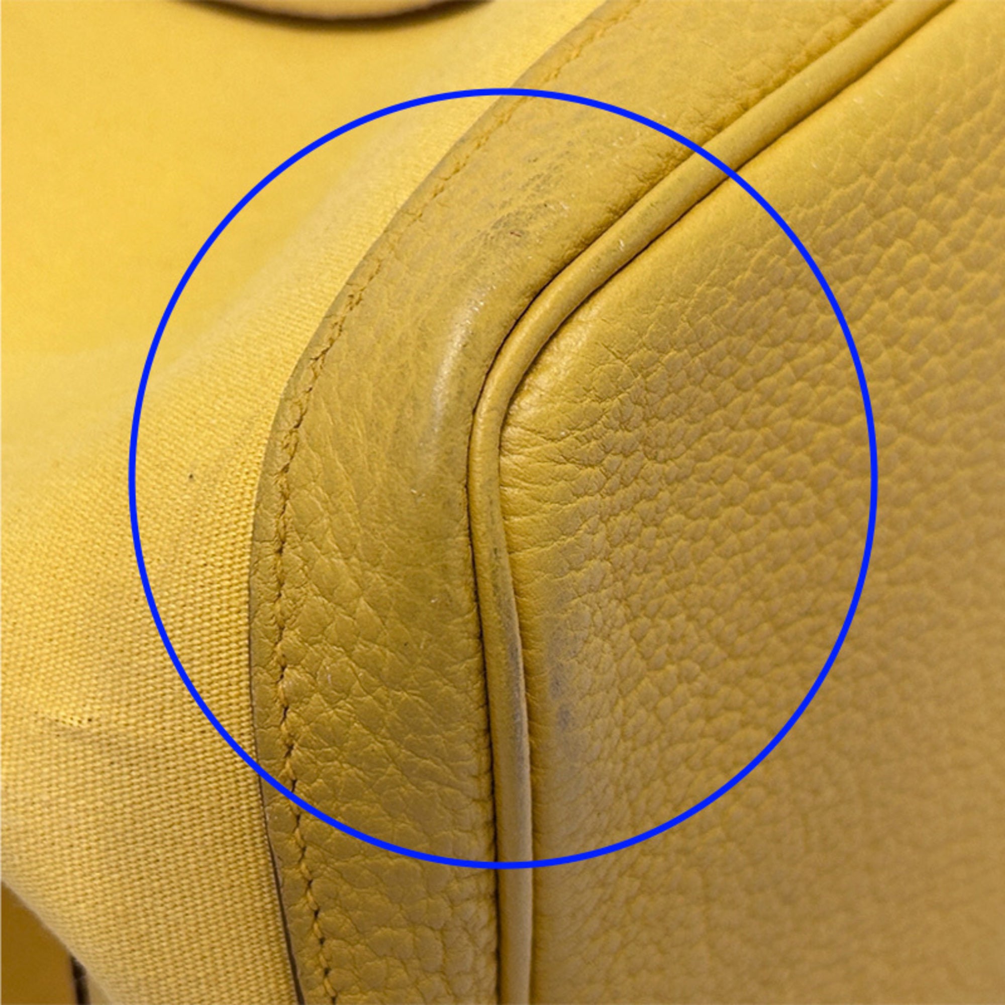 Hermes Yellow Toile Officier Tote Bag (Pre-Owned)
