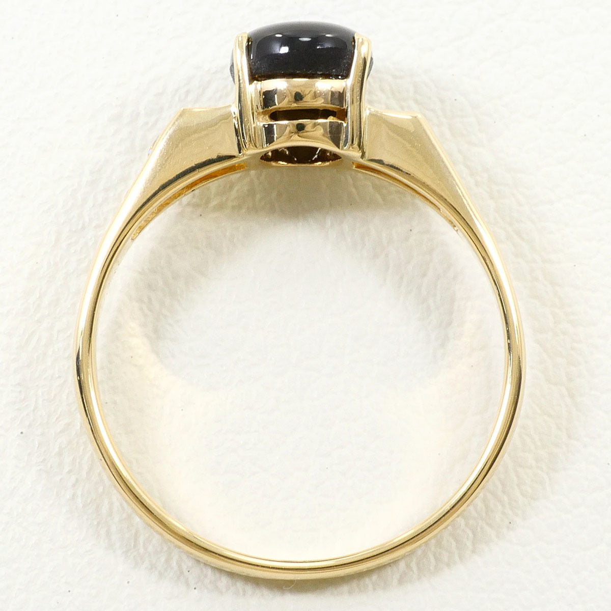Unbranded Black Yellow Gold Yellow Gold (14K) Band Ring (Pre-Owned)