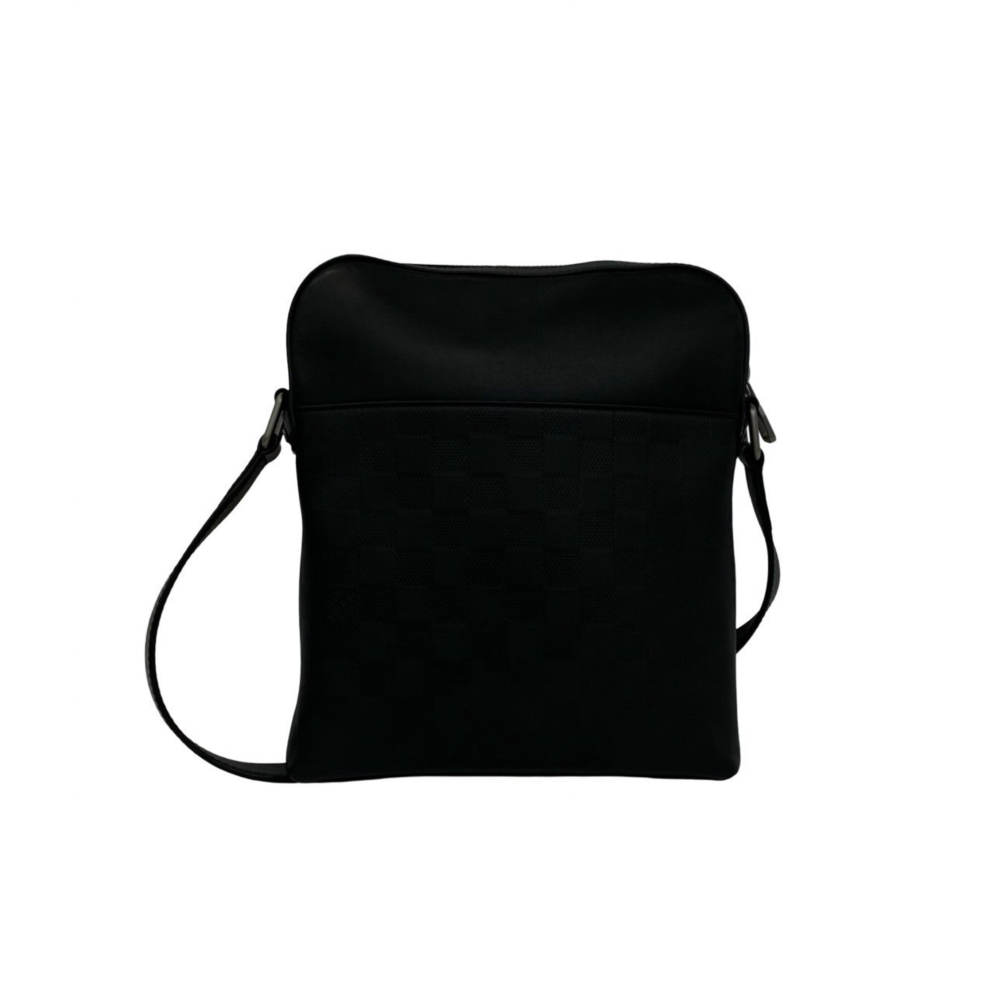 Louis Vuitton Black Leather Pochette Shoulder Bag (Pre-Owned)