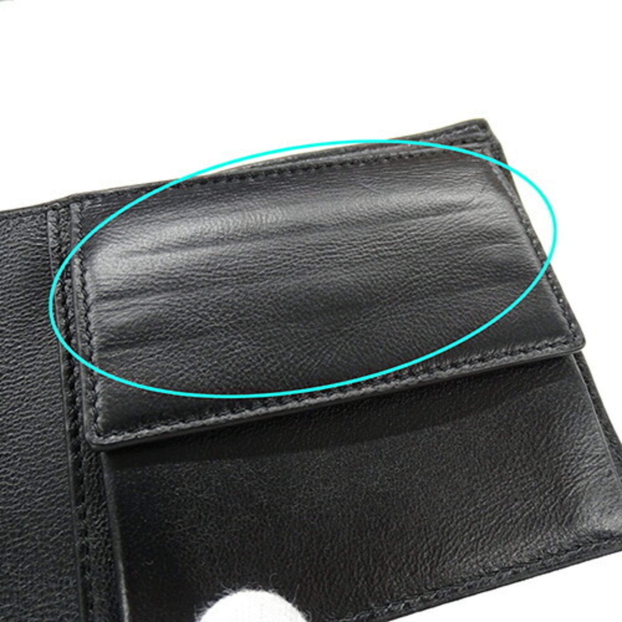 Balenciaga Black Leather Wallet (Bi-Fold) (Pre-Owned)