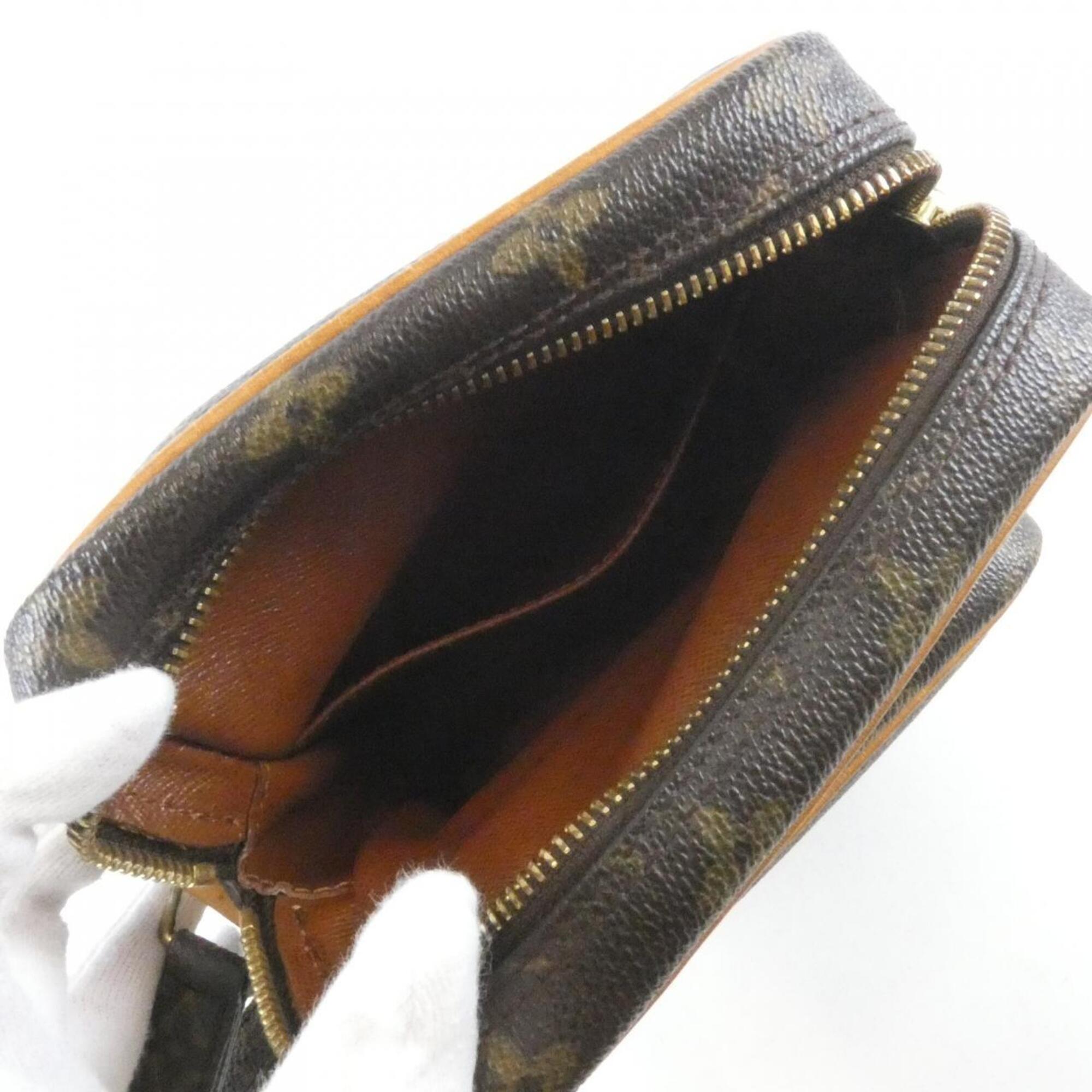 Louis Vuitton Marron Coated Canvas Shoulder Bag (Pre-Owned)
