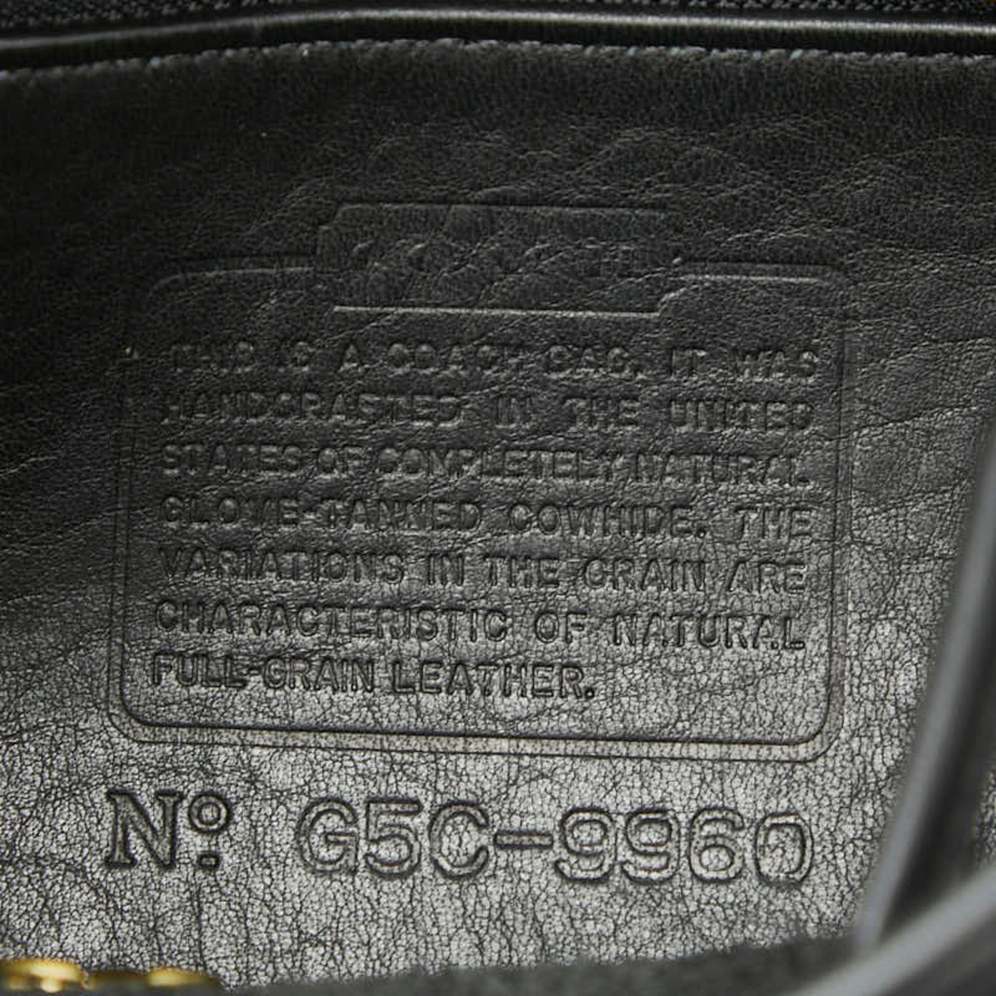 Coach Black Leather Backpack (Pre-Owned)