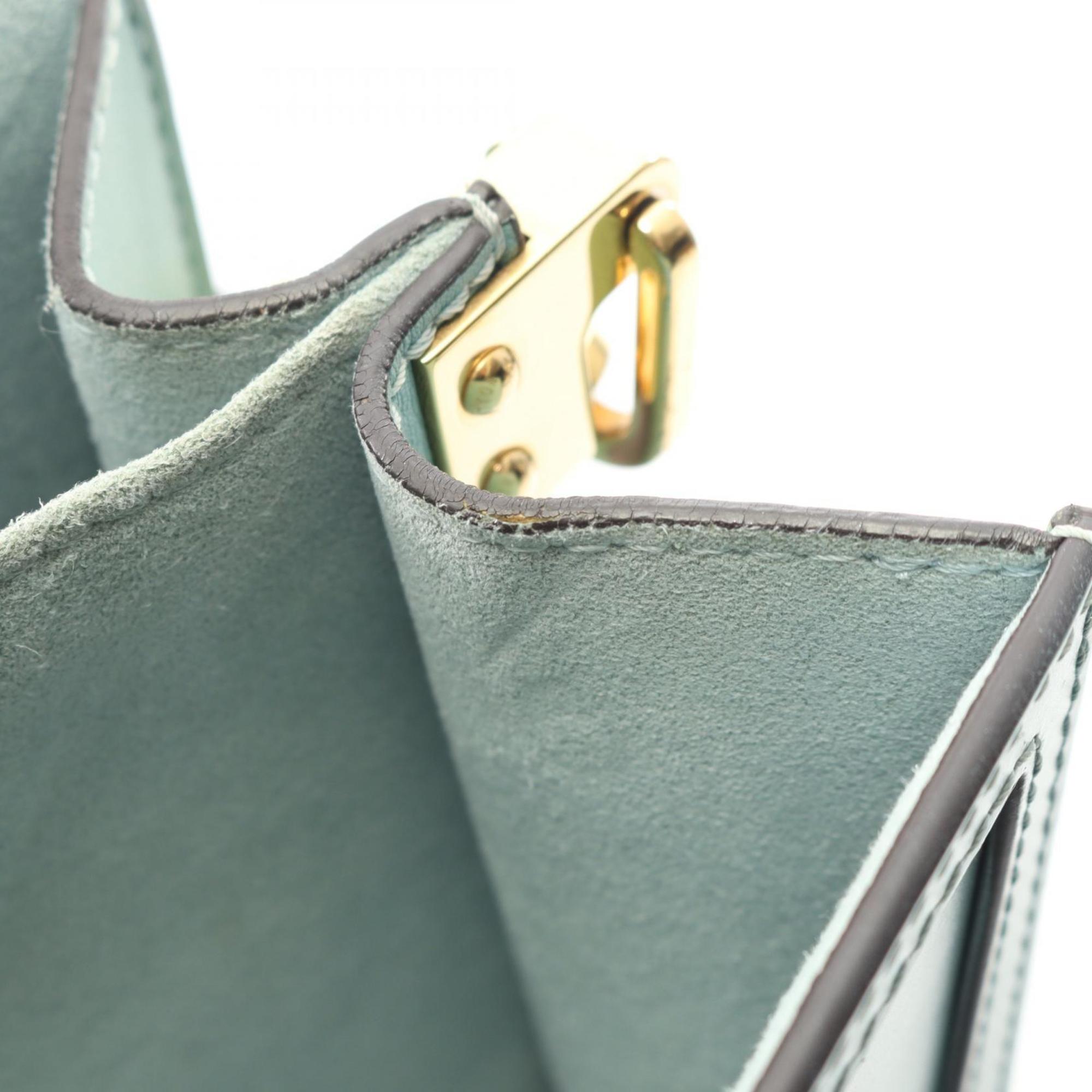 Louis Vuitton Green Leather Shoulder Bag (Pre-Owned)