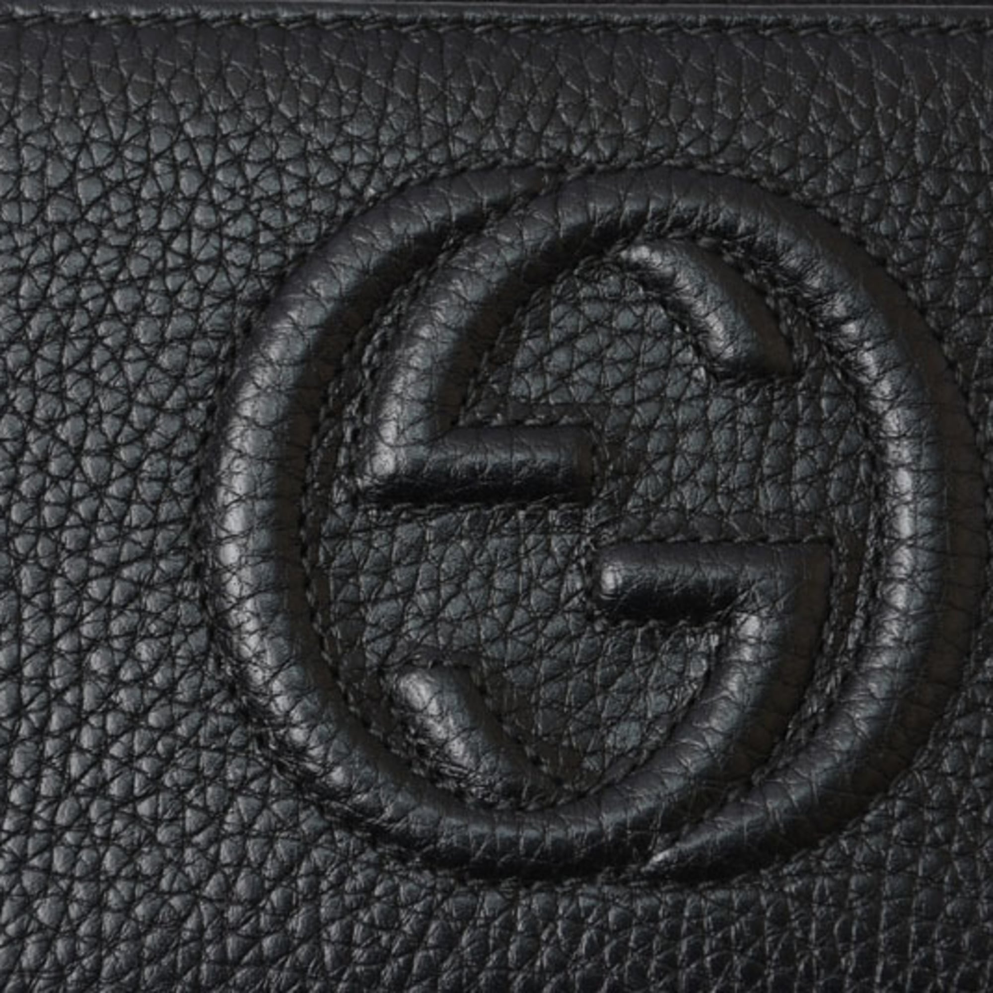 Gucci Black Leather Long Wallet (Bi-Fold) (Pre-Owned)
