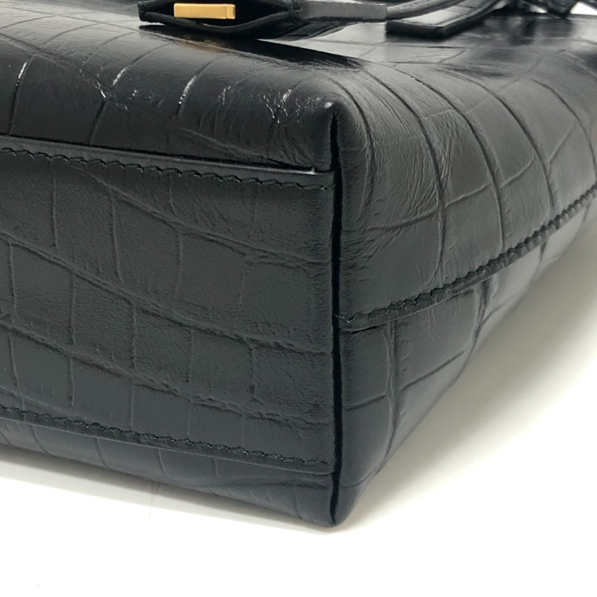 Yves Saint Laurent Black Leather Handbag (Pre-Owned)