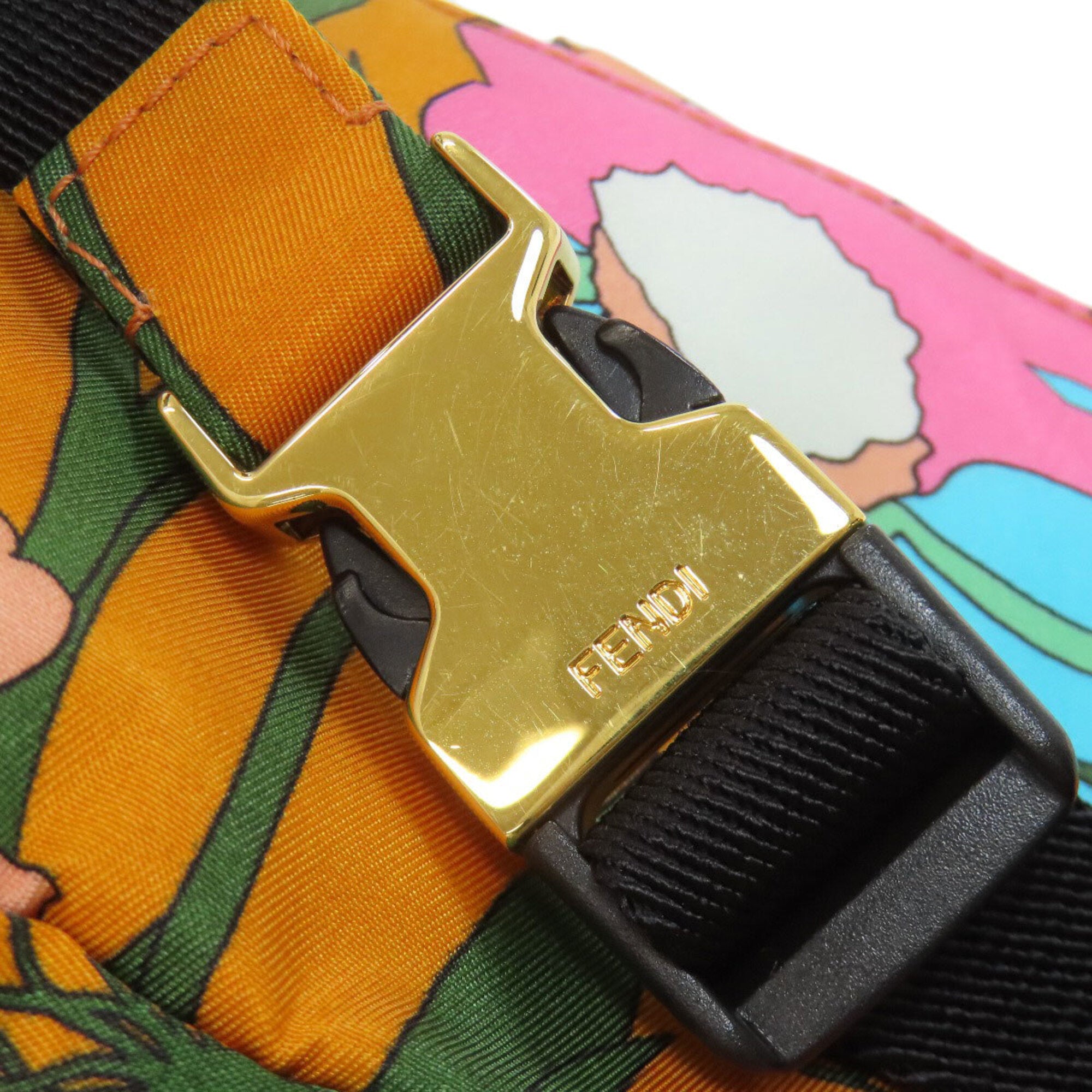 Fendi Orange Nylon Fanny Pack (Pre-Owned)