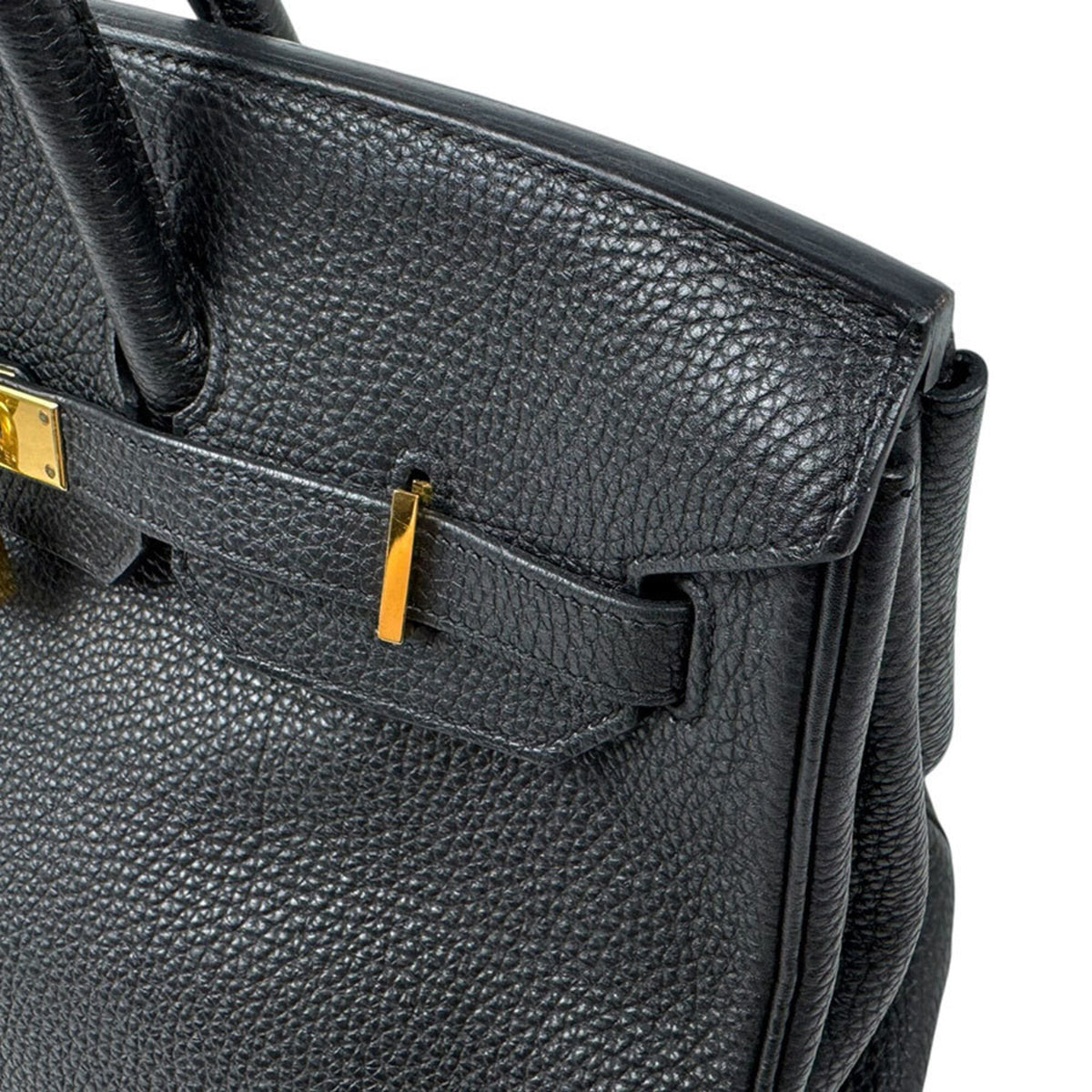 Hermes Black Togo Leather Handbag (Pre-Owned)